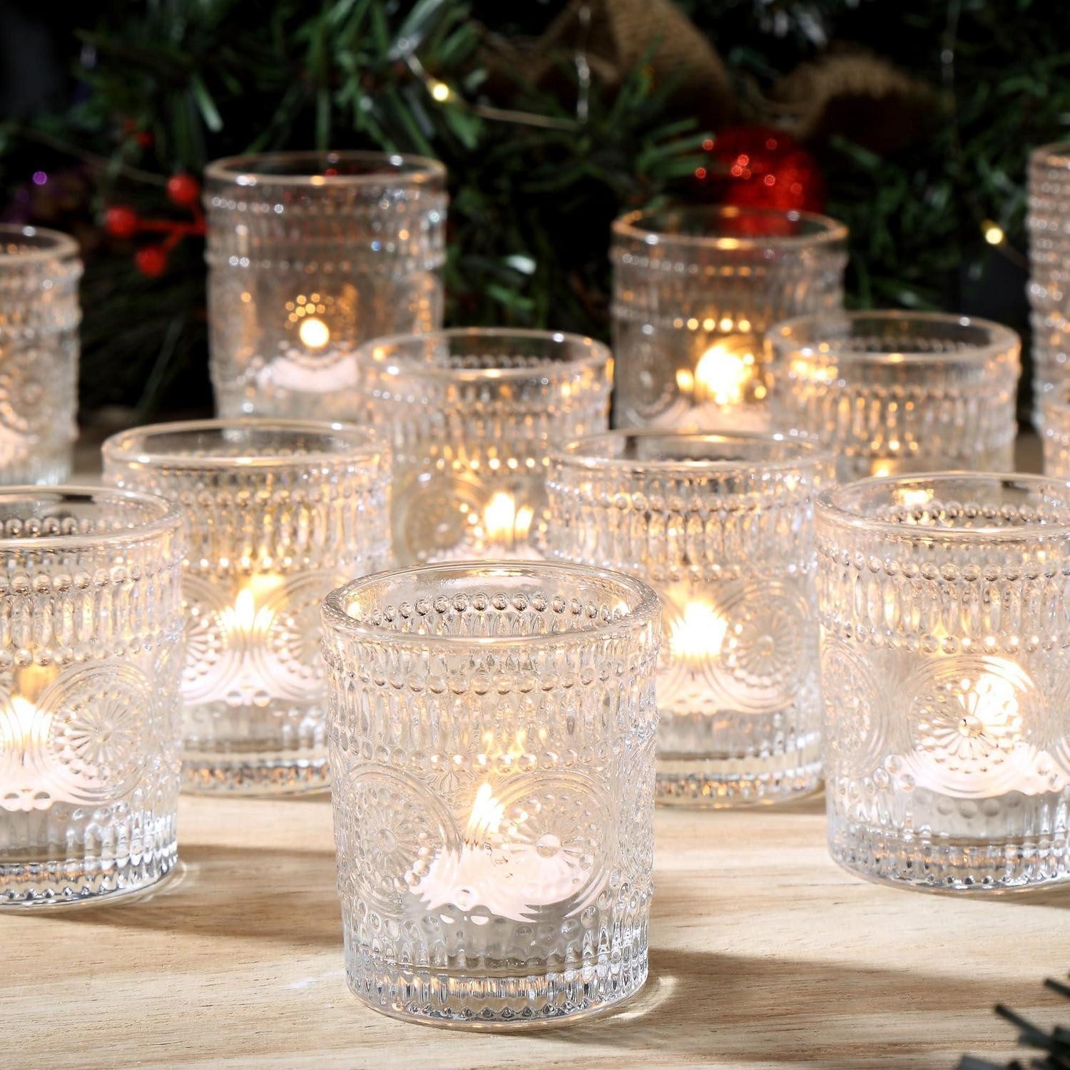 Blumen Glas Teelichthalter online kaufen