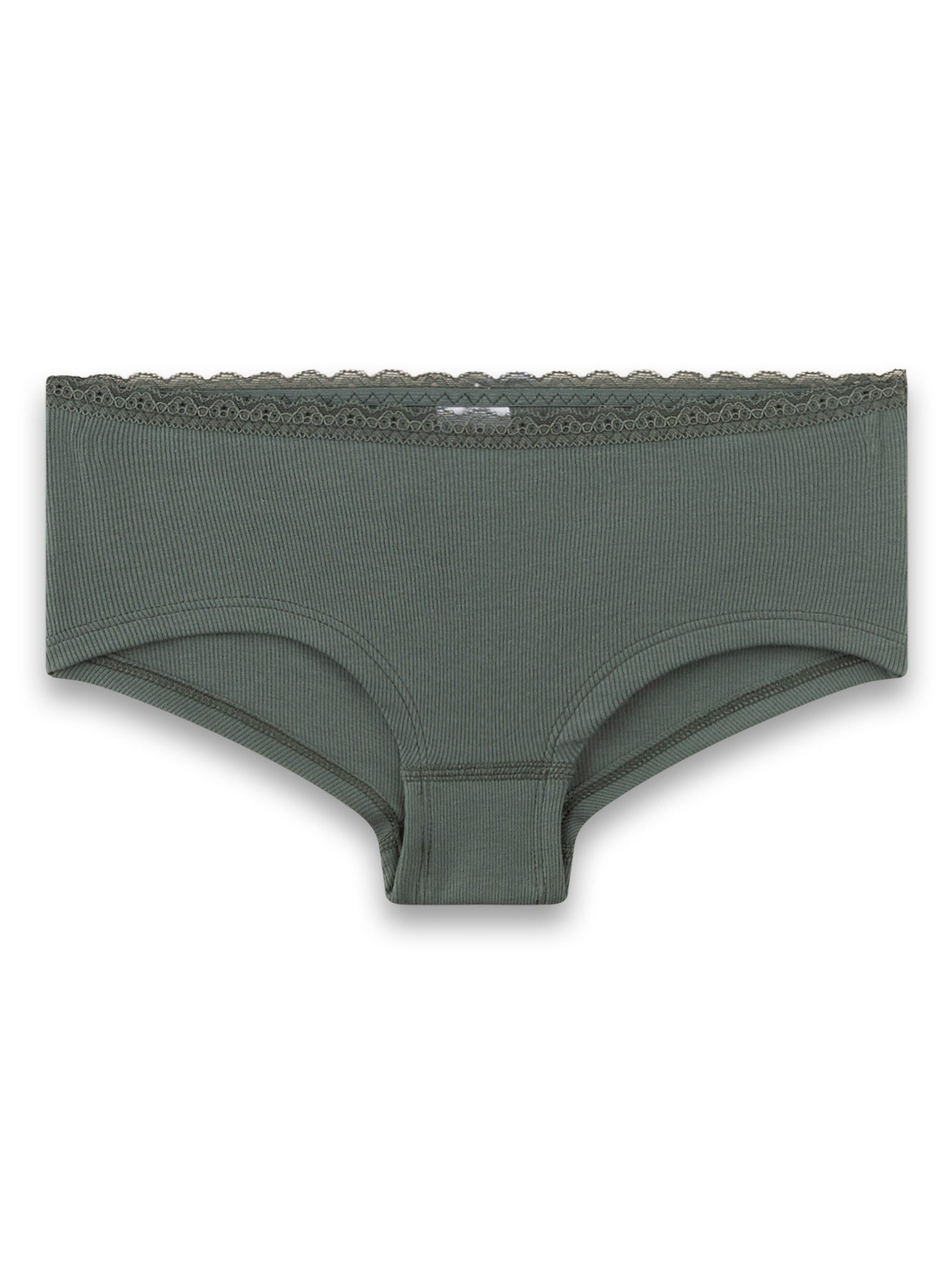 Sanetta Panty Mädchen Panty aus Baumwolle, Rippstruktur, Dunkelgrün, Gr. 140–176