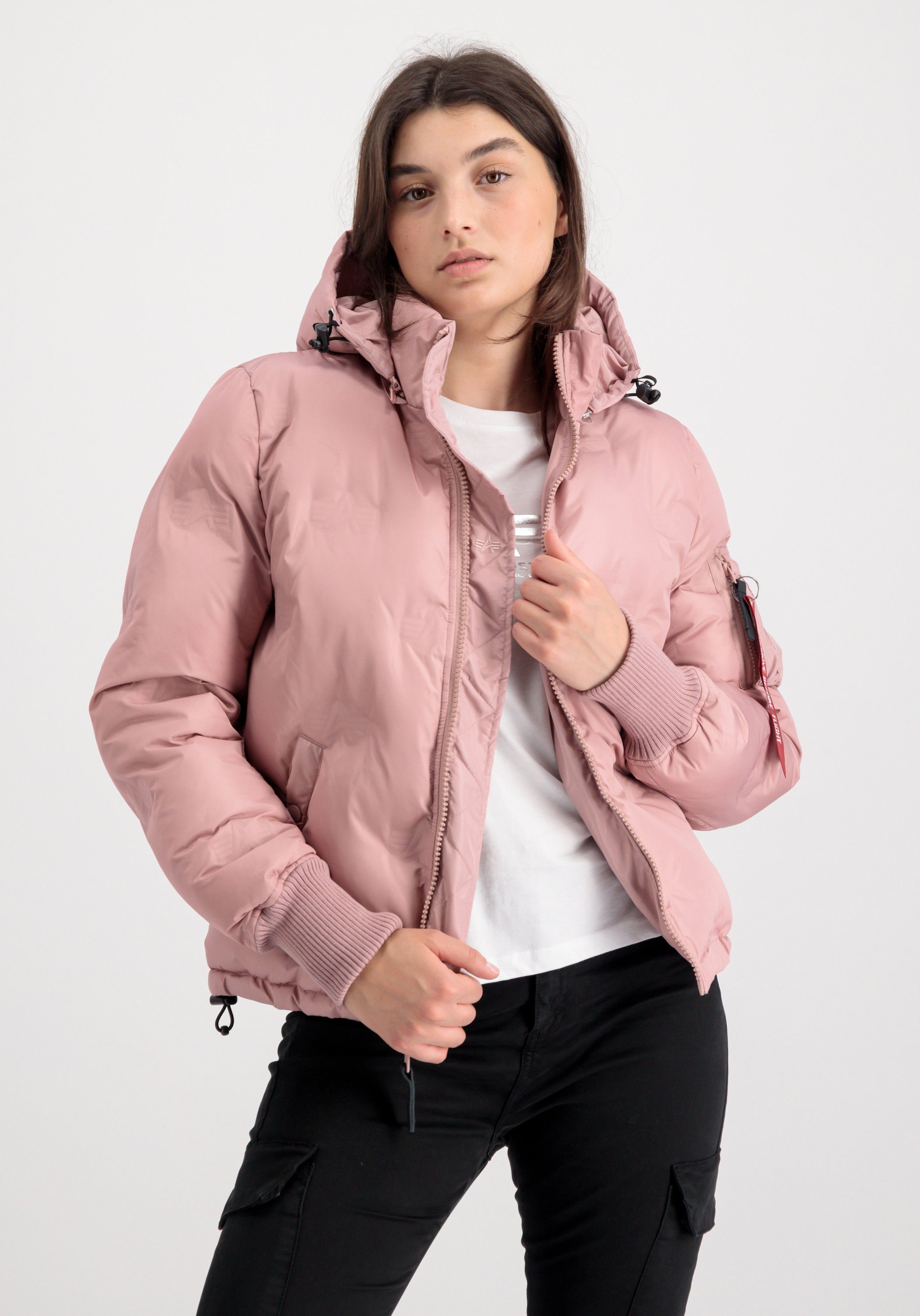Alpha Industries Winterjacke Hooded Logo Puffer Women