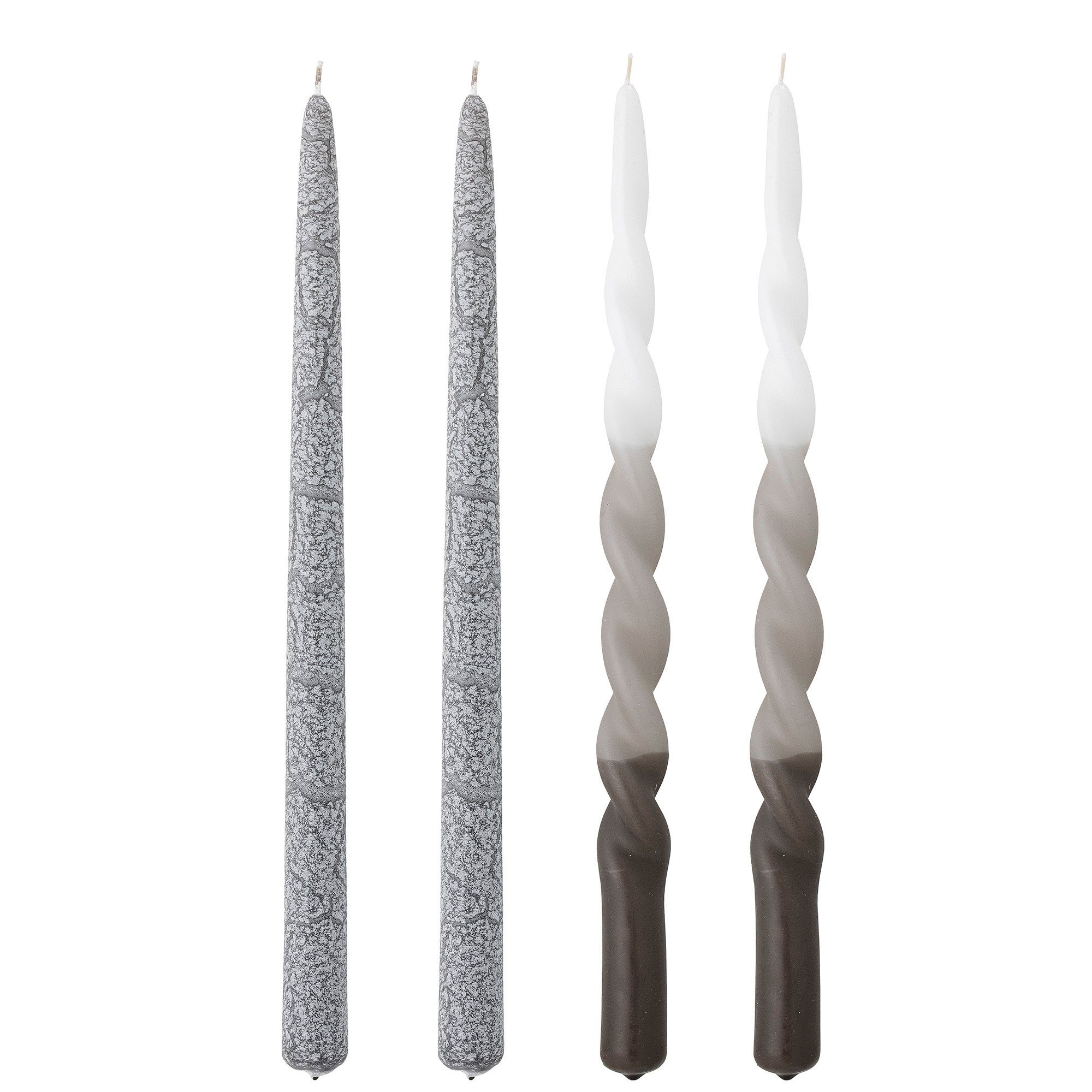 Tafelkerze Bloomingville Frost Kerze, Grau, Parafin
