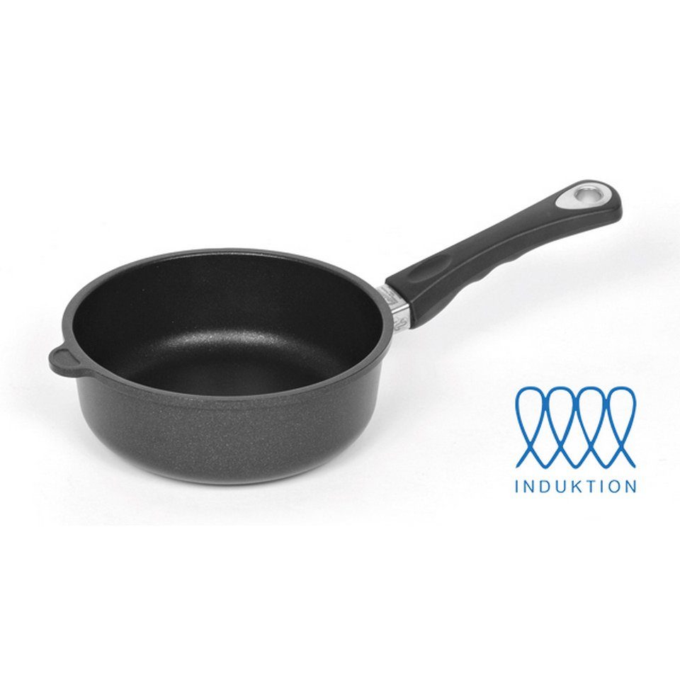 Lotus Gusspfannen Bratpfanne INDUKTION Hochrandpfanne 28cm Alu Guss mit abnehmbarem Griff
