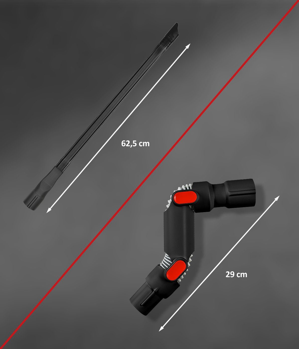 Genius Staubsaugerdüsen-Set Invictus X9 Staub-Set 4tlg. Zubehör für X3, X5, X7, X9, Zubehör für Genius Invictus X9, (Set, 4 teilig), Staub-Set Reinigung von Oberflächen und Möbeln
