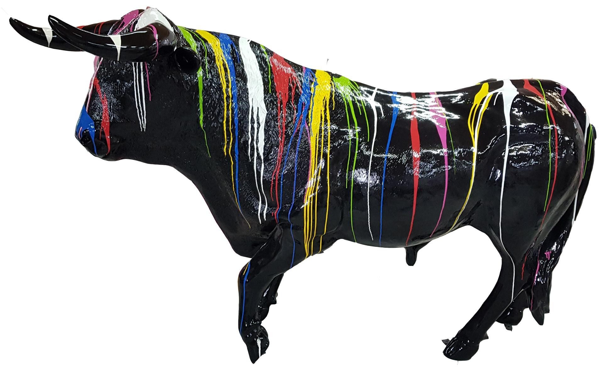 JVmoebel Dekoobjekt Lebensechte Stier Statue aus Polyresin in Braun, Made in Europa