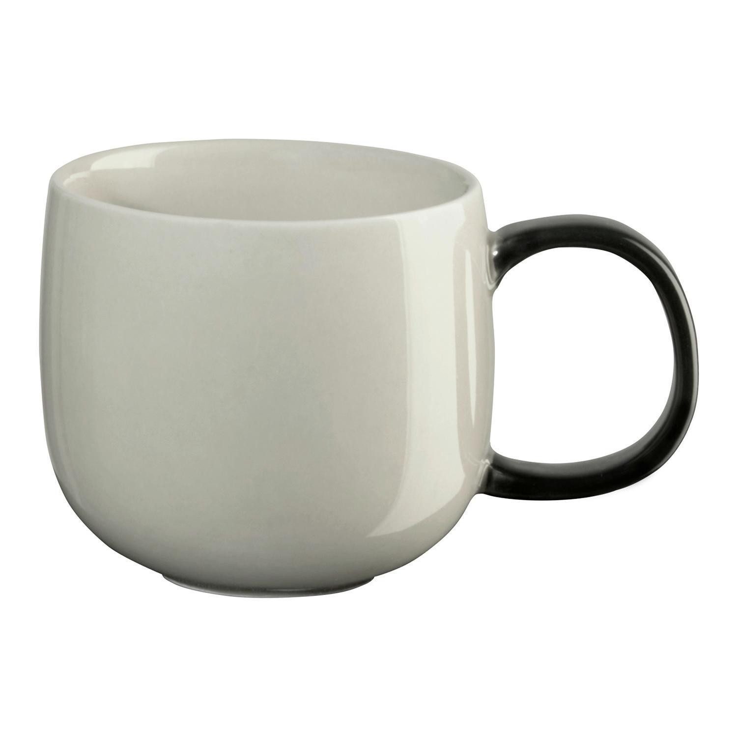 ASA SELECTION Espressotasse JOY, 90 ml, Grau, Schwarz, 1-tlg., Porzellan, spülmaschinengeeignet