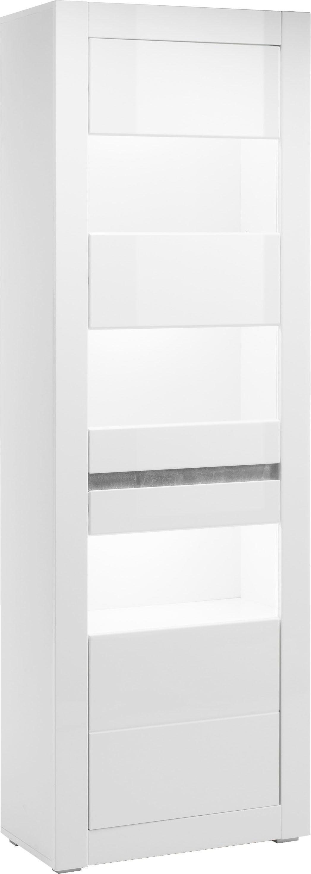 INOSIGN Vitrine "Carat", Höhe 198 cm, zwei Leisten angeliefert, 1 x grau, 1 günstig online kaufen