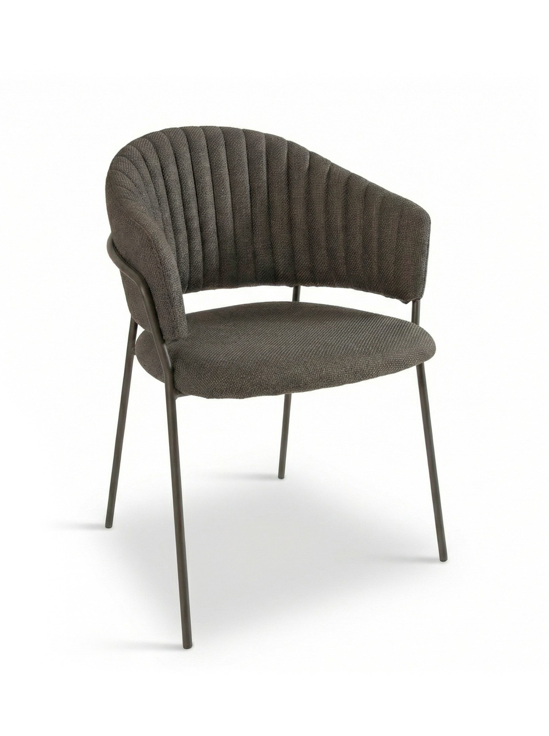 faee Polsterstuhl Eleganse, Webstoff mit Metallgestell, vertikale Steppnähte, Belastbar 130 kg