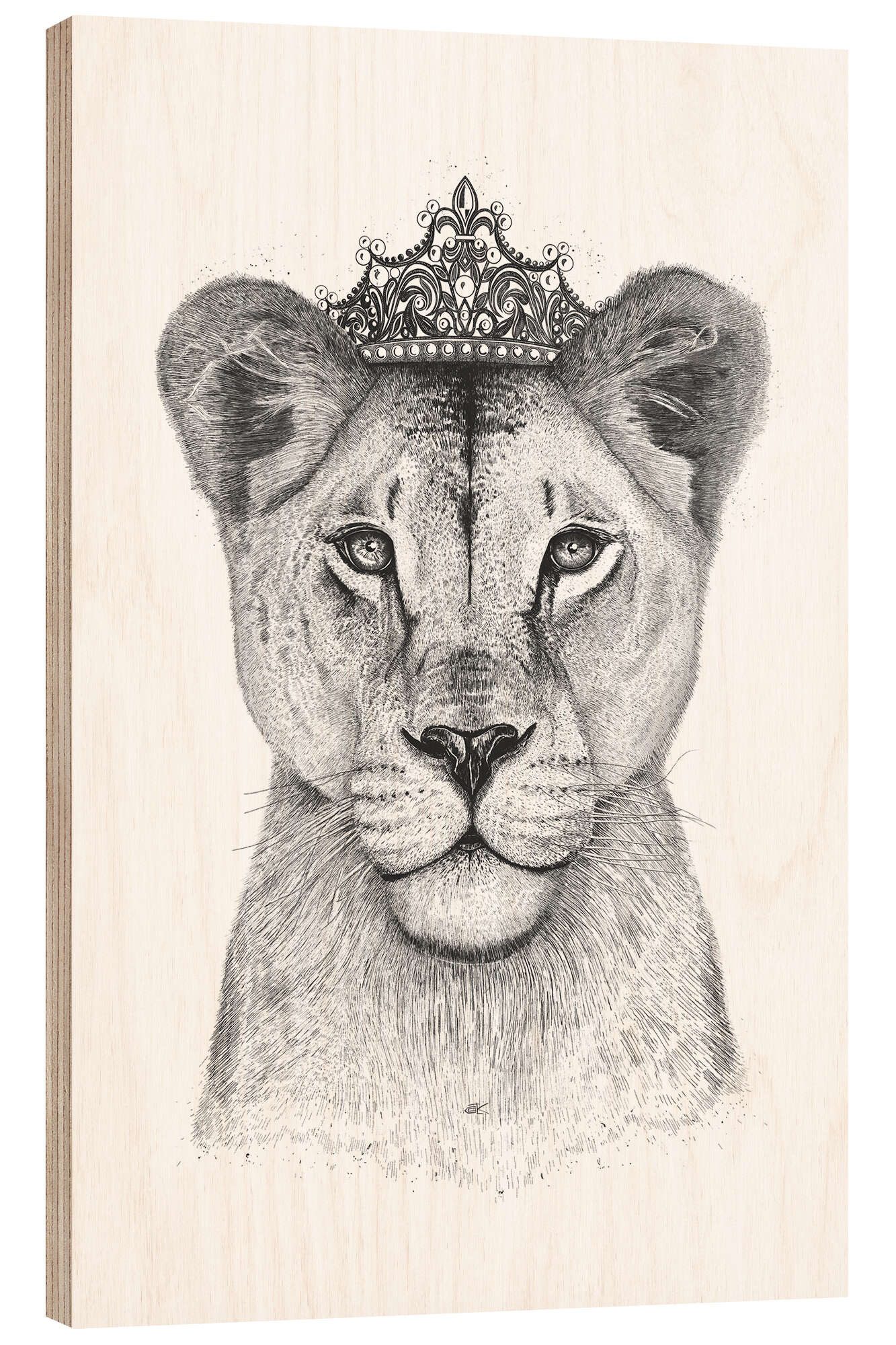 Posterlounge Wandbild The Queen, Valeriya Korenkova, erhältlich als Poster, Leinwandbild, Wandsticker oder Acrylglasbild