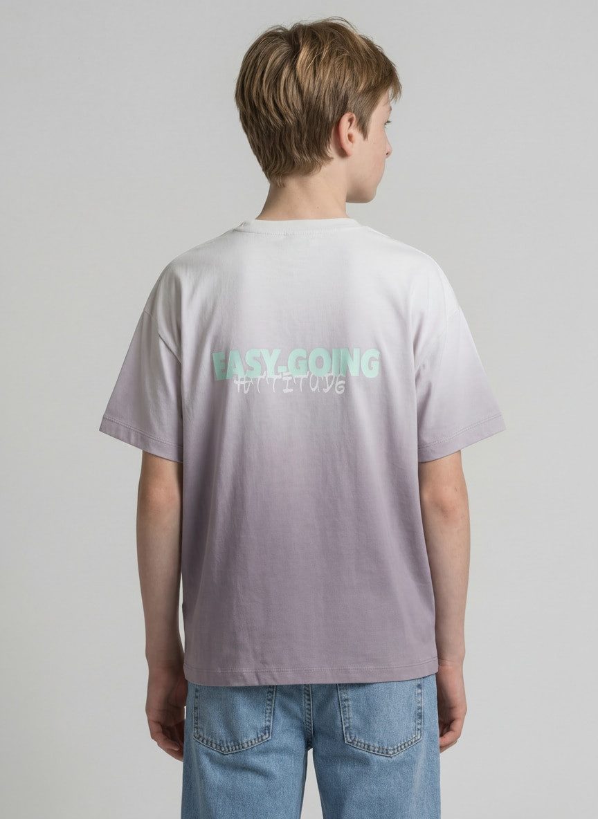 TOM TAILOR T-Shirt T-Shirt Oversize T-Shirt mit Rückenprint