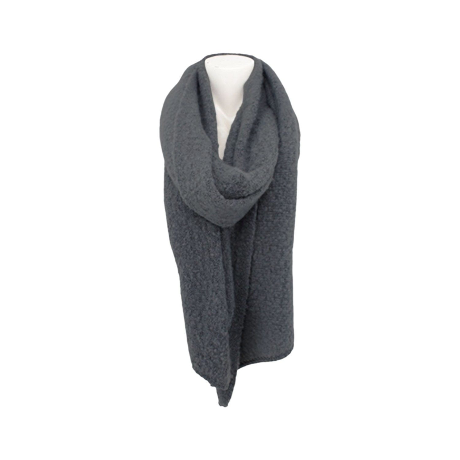 Antonio Schal Winter Damen Schal Trapez » Bouclé Damenschal 200x40 cm, (Kein Set, 1-St. Einzelner Schal), » Winterschal Trapezschal » Alpaca Touch-Feeling, weich & flauschig