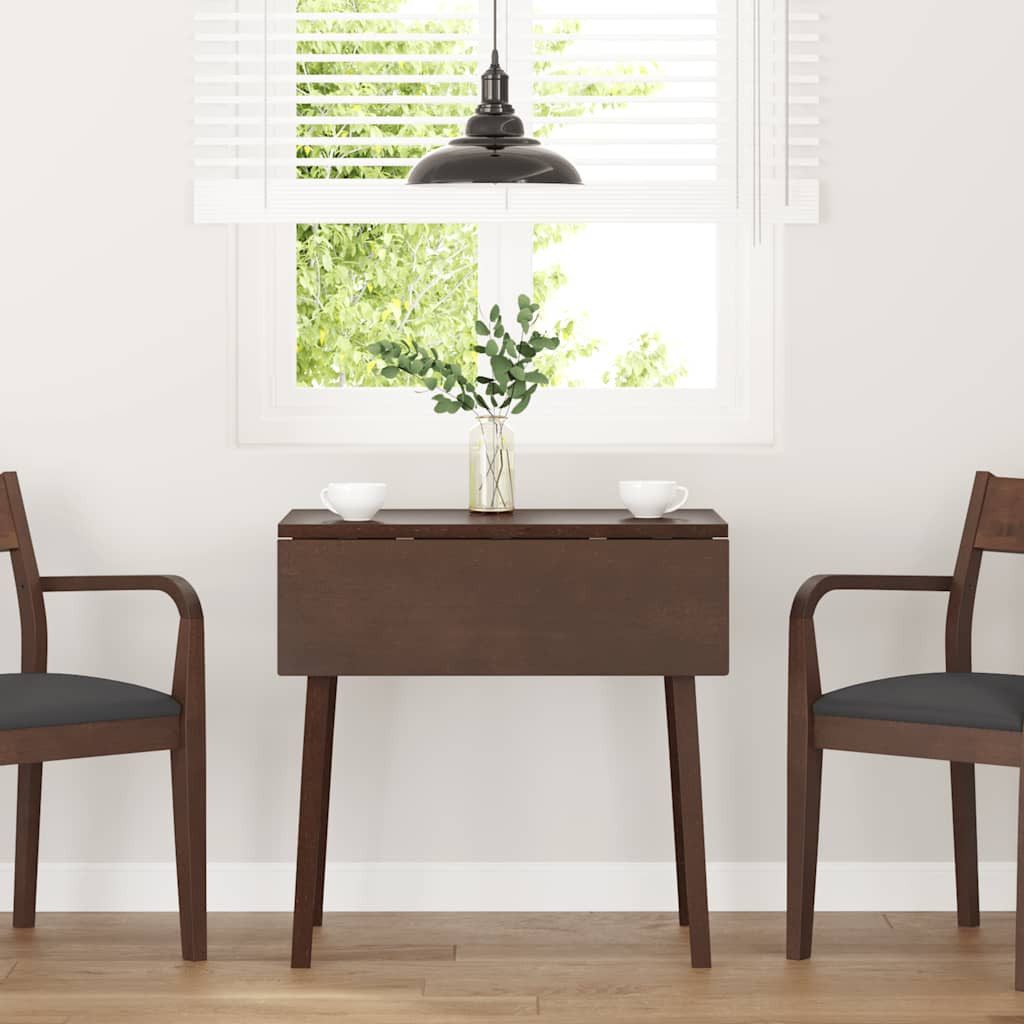 vidaXL Esstisch Esstisch Braun Massivholz Gummibaumholz (1-St)