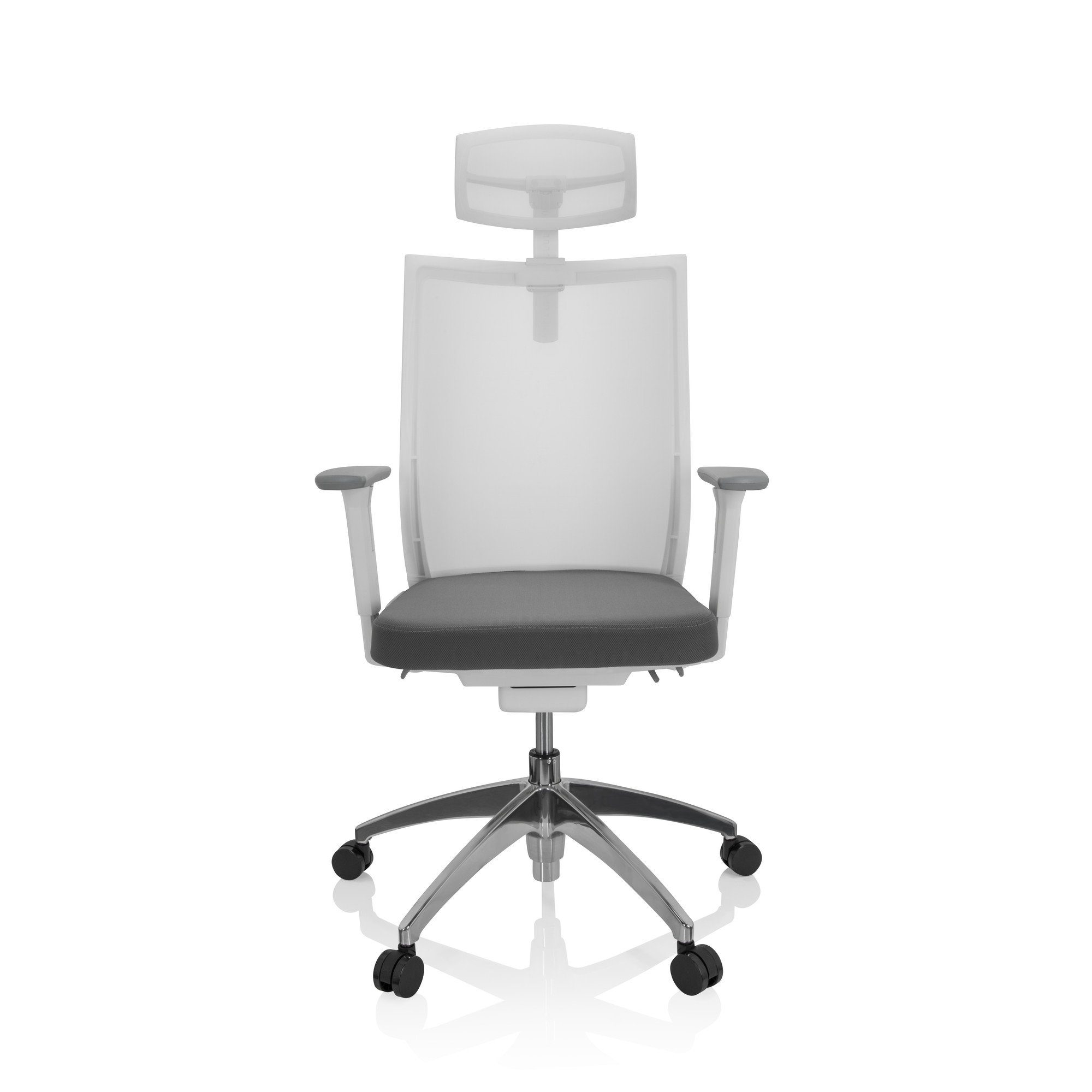 hjh OFFICE Drehstuhl Profi Bürostuhl ASPEN WHITE PRO Stoff (1 St),  ergonomisch