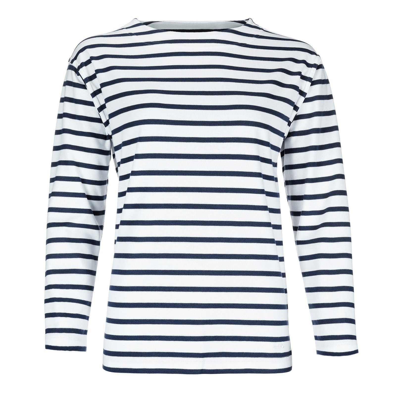modAS Langarmshirt 2500D Damen Bretonisches Shirt U-Boot Ausschnitt - Ringe günstig online kaufen