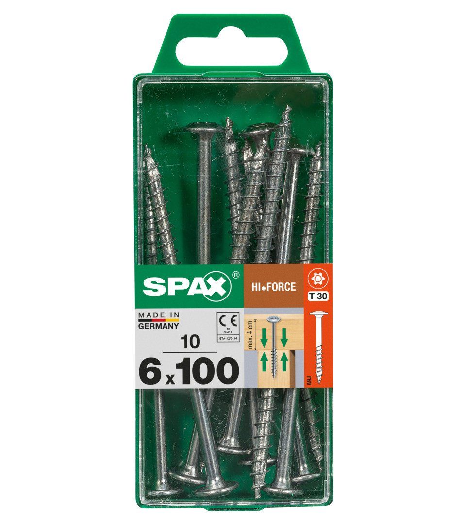 SPAX Holzbauschraube Spax Holzbauschrauben 6.0 x 100 mm TX 30