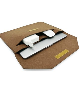 Oxcid Laptoptasche bis 14 Zoll für Macbook Pro, Air, Surface Tablettasche Ipad Samsung (1-tlg), Filz, mit Zubehörfächern, Handyfach
