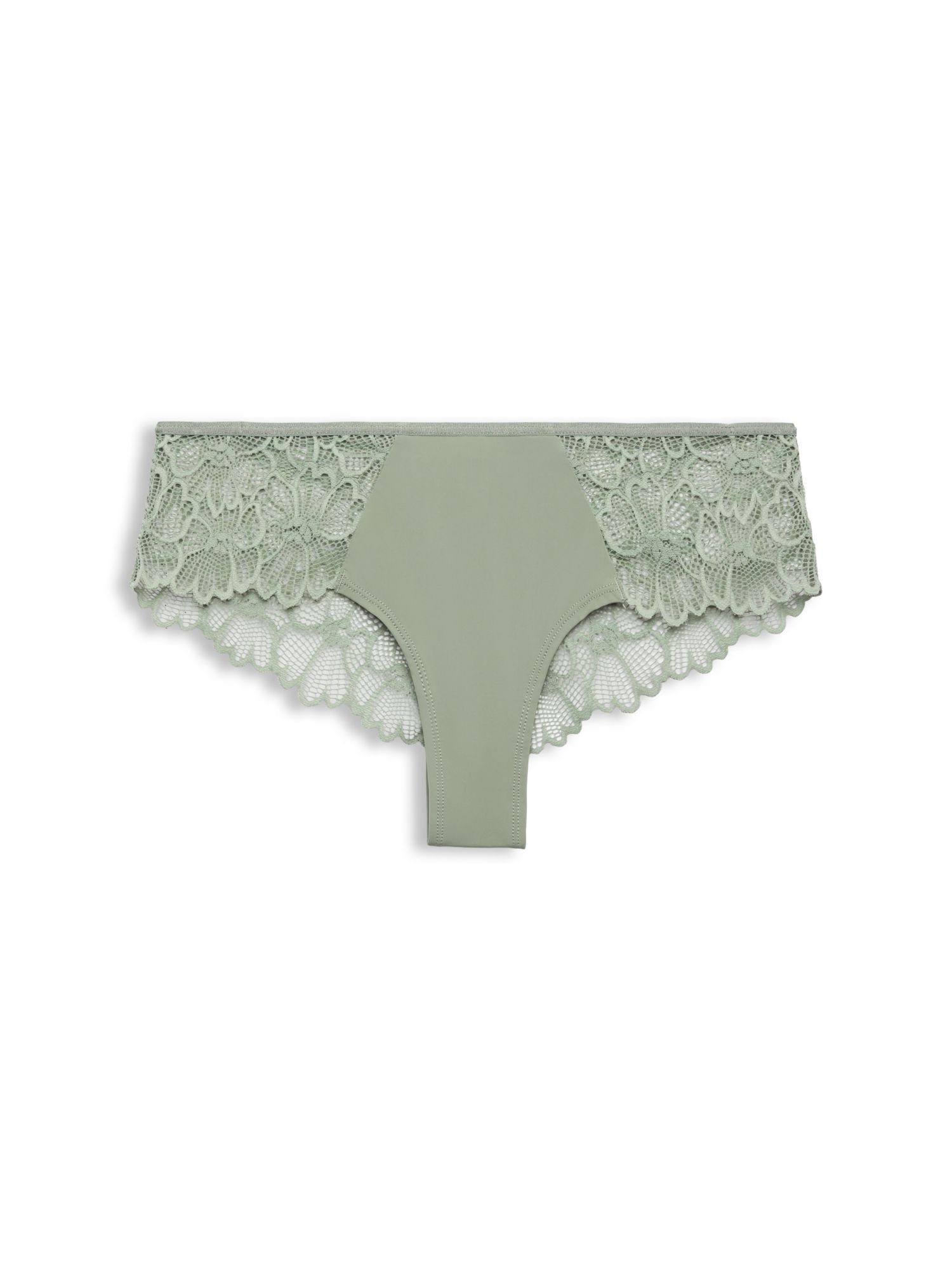 Esprit Hipster Brazilian-Hipster-Shorts mit Spitze DUSTY GREEN | Klassische Panties