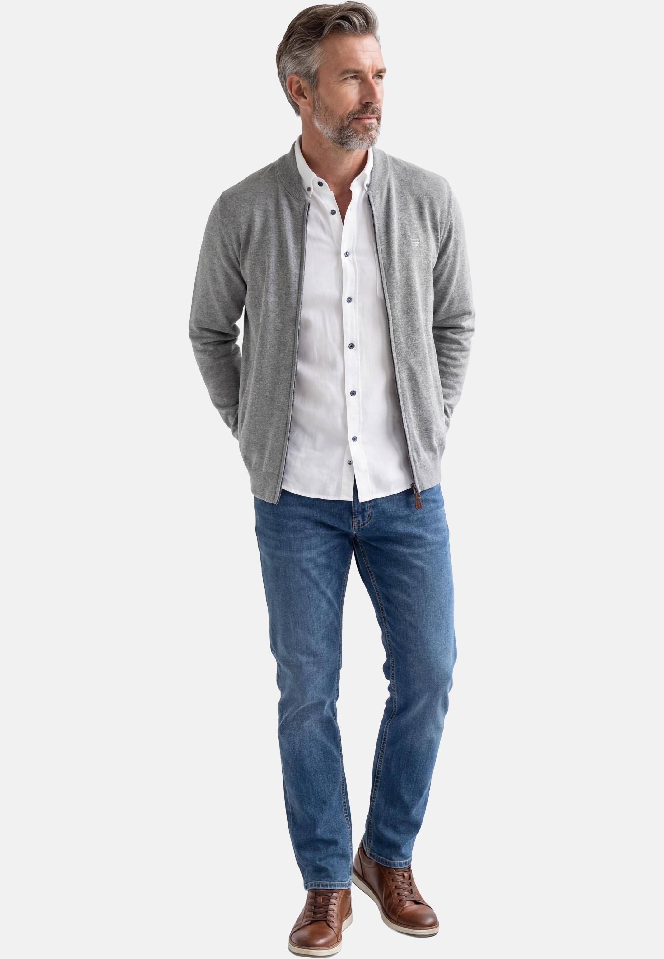 Redmond Strickjacke Basic (1-tlg) Strickjacke - Baumwolle - Atmungsaktiv - Weicher Feinstrick