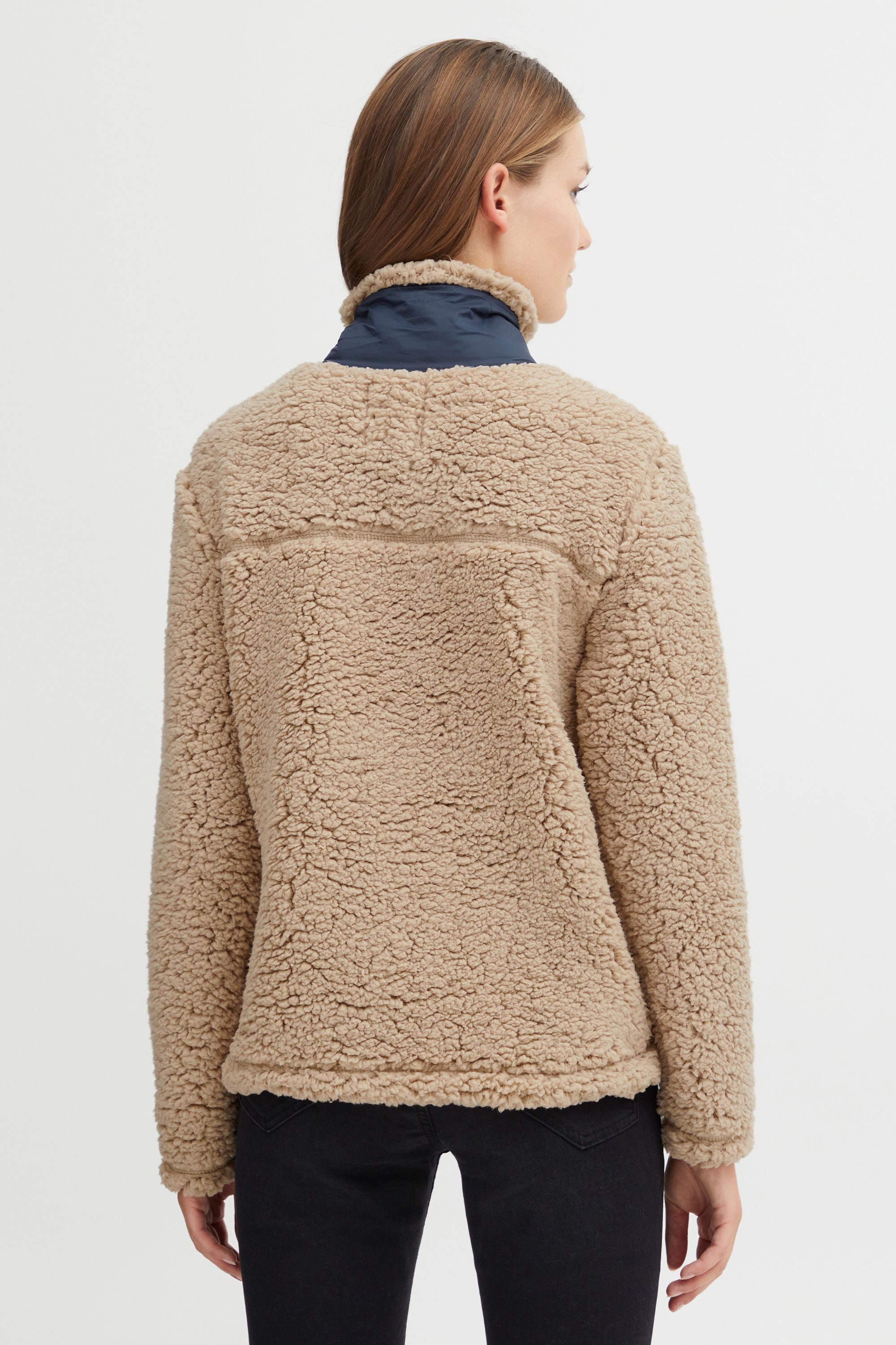 OXMO Troyer OXElina Teddypullover mit Stehkragen