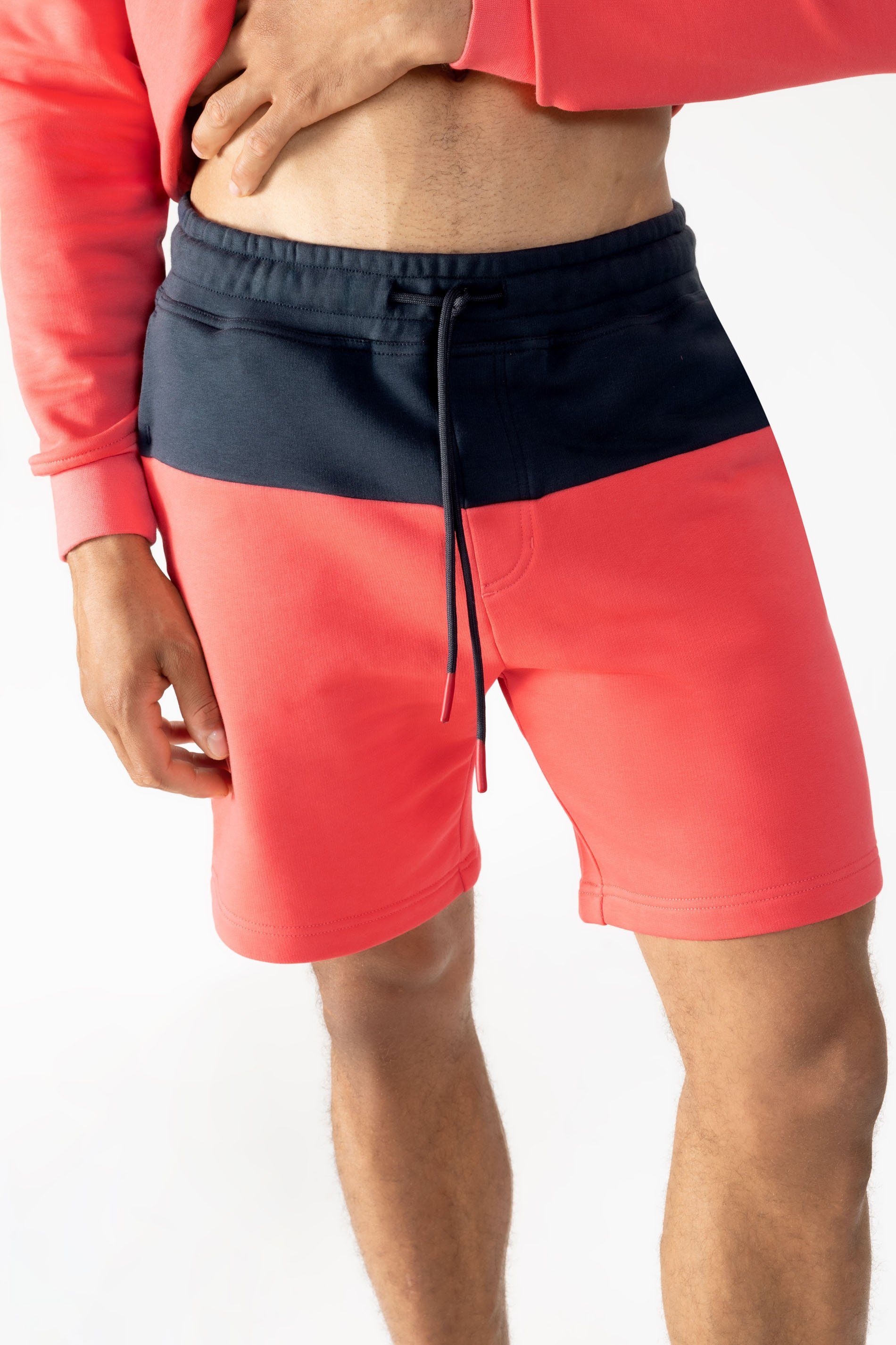 Mey Homewearhose Mey Herren Track Shorts Serie Lido Zweifarbig (1-tlg)