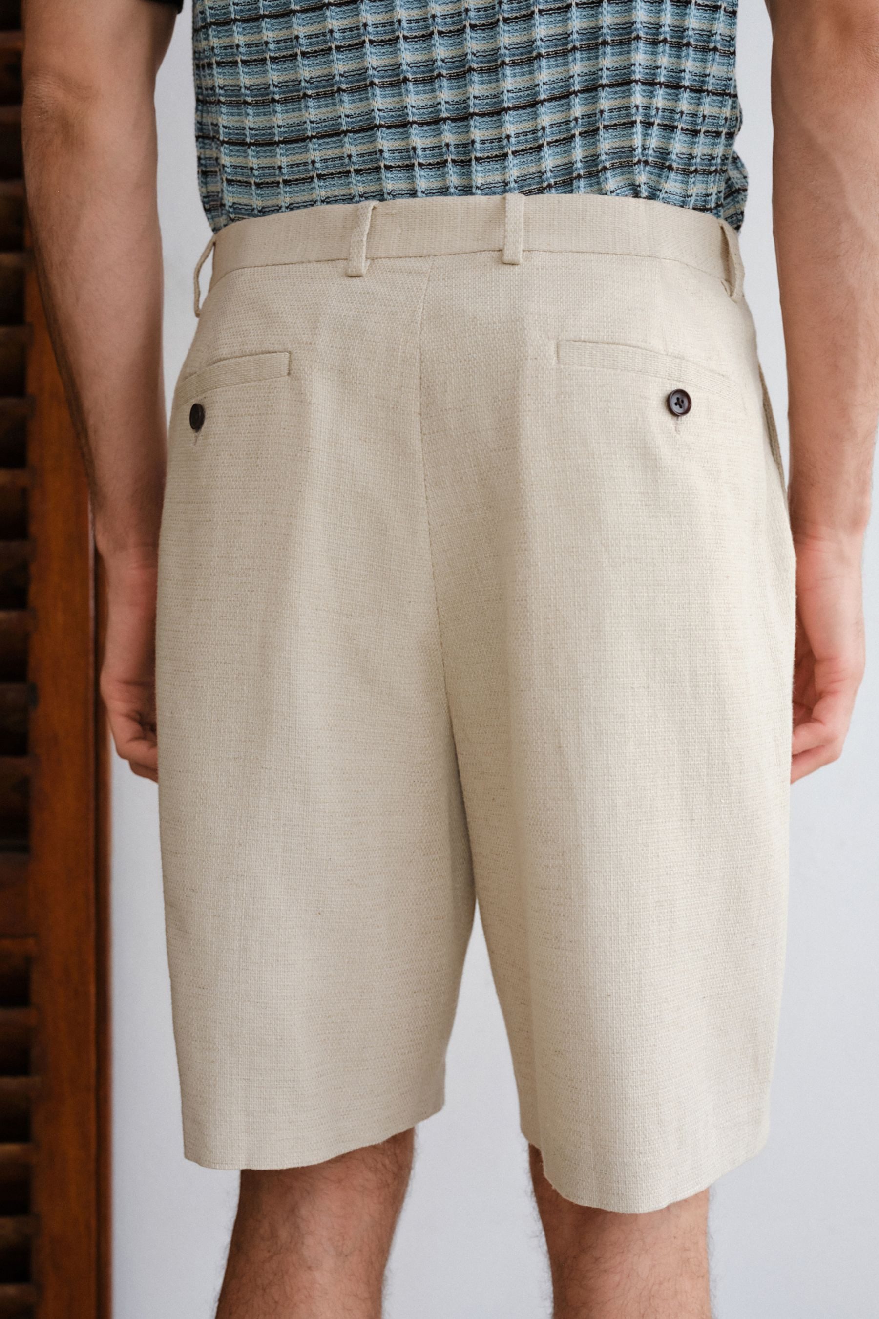 Next Bermudas Strukturierte Chino-Shorts (1-tlg)
