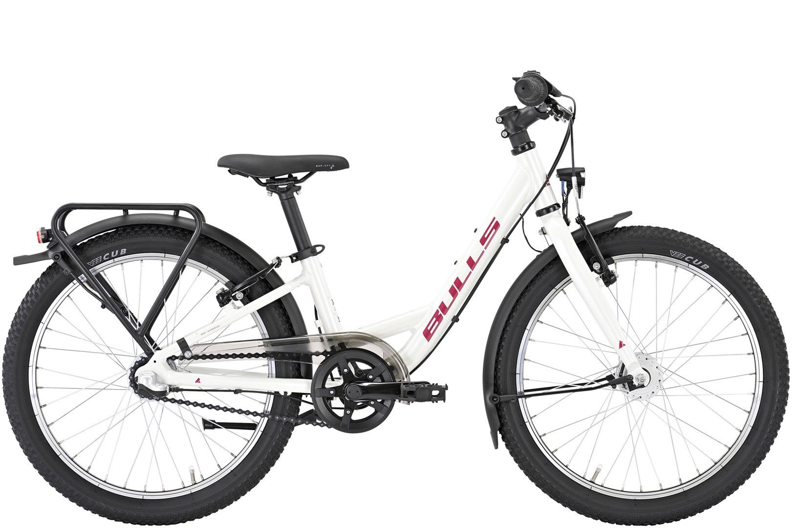 Bulls Kinderfahrrad Bulls Tokee Street Girl 20 7-Gang RT weiß 2025, 7 Gang Shimano Nexus 7-Gang mit Rücktrittbremse, Nabenschaltung