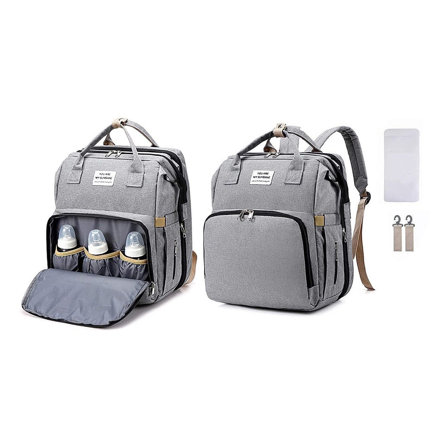 Wickeltasche Wickeltasche mit tragbarem Reisebett und USB-Ladeanschluss
