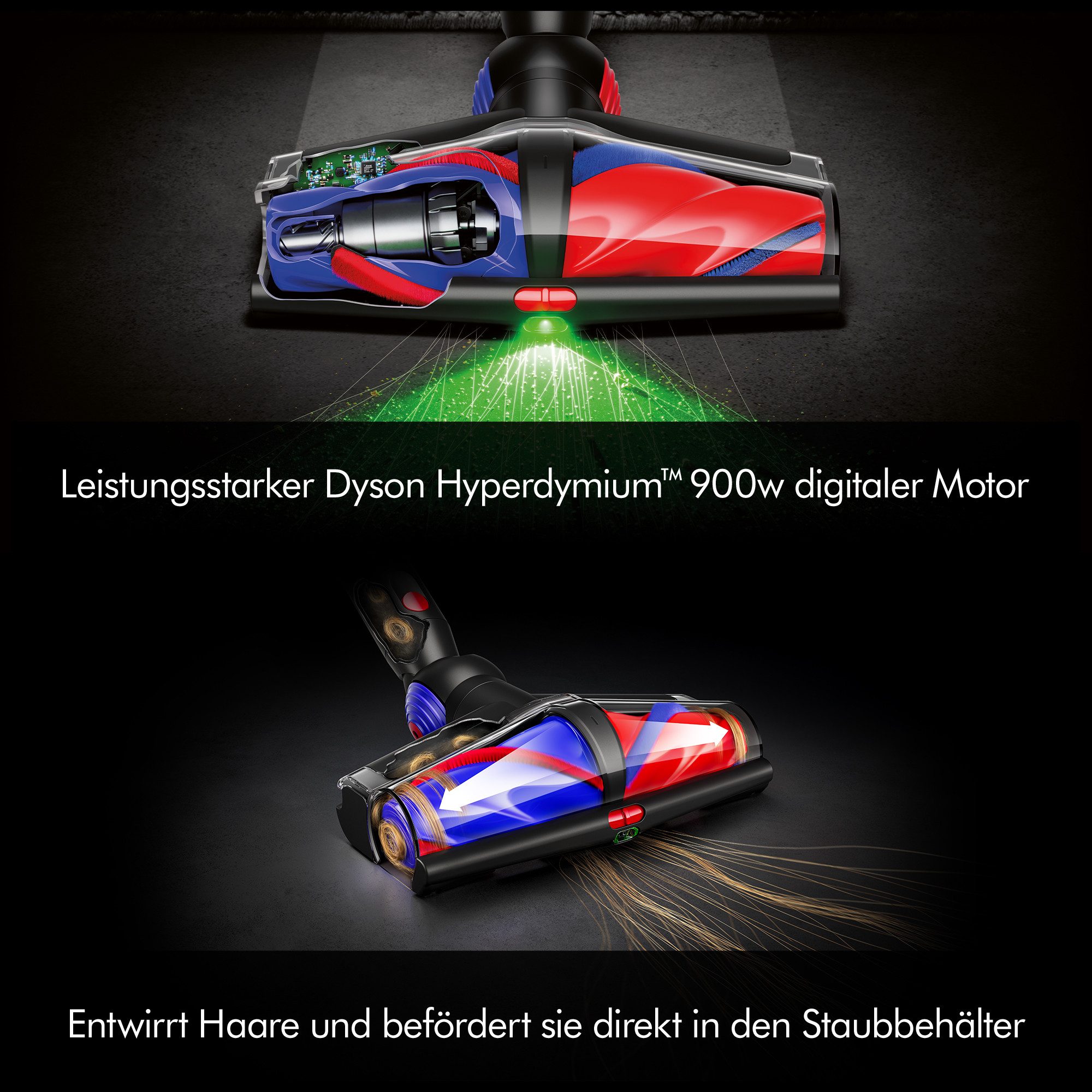 DYSON Akku-Hand-und Stielstaubsauger V16 (DS60) Piston Animal, 900W, bis zu 70 Minuten Laufzeit, 900 W, Haarentwirrungstechnologie – Bild 4 von 5