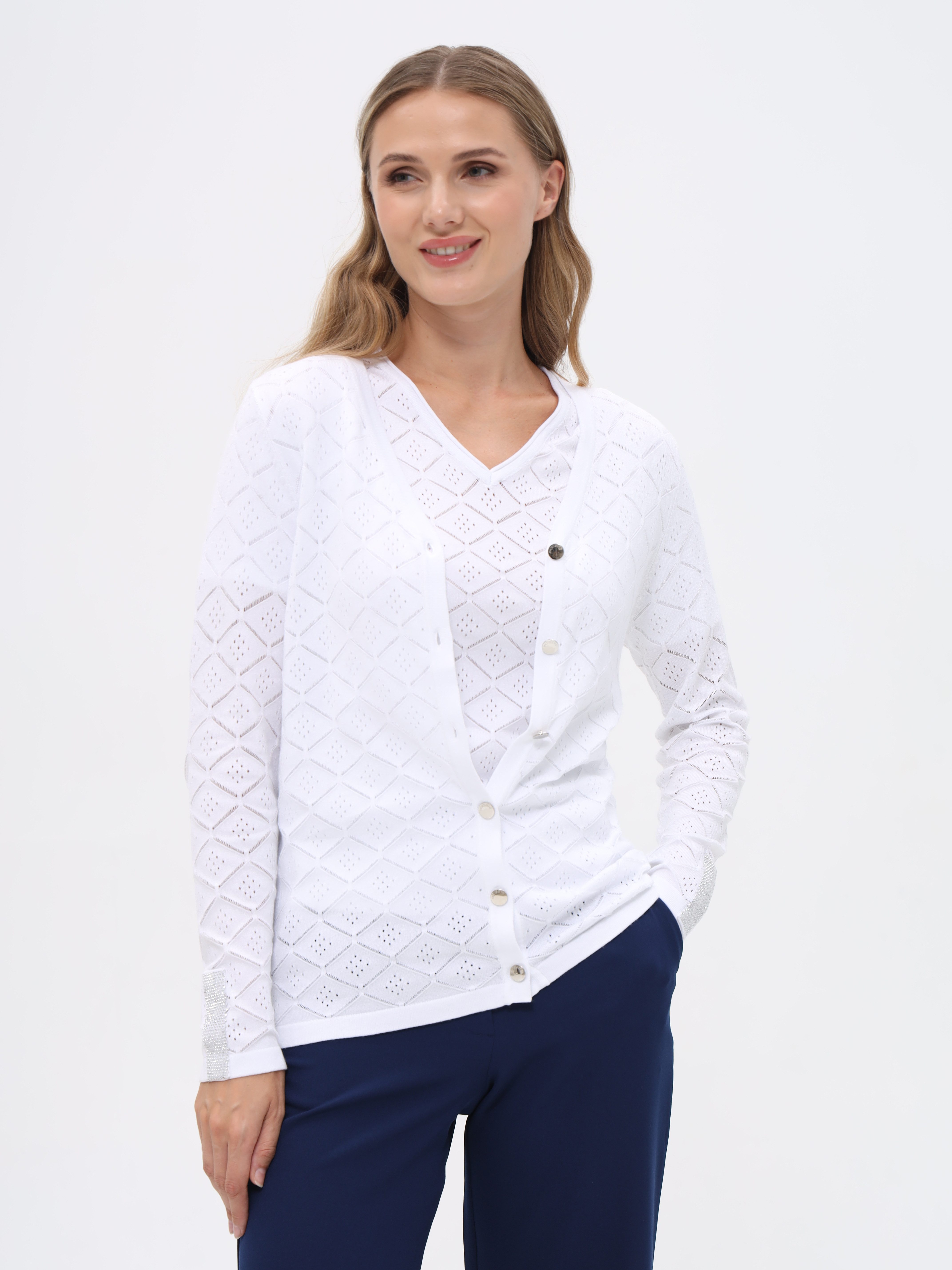 Passioni Cardigan Twinset mit Strukturmuster günstig online kaufen