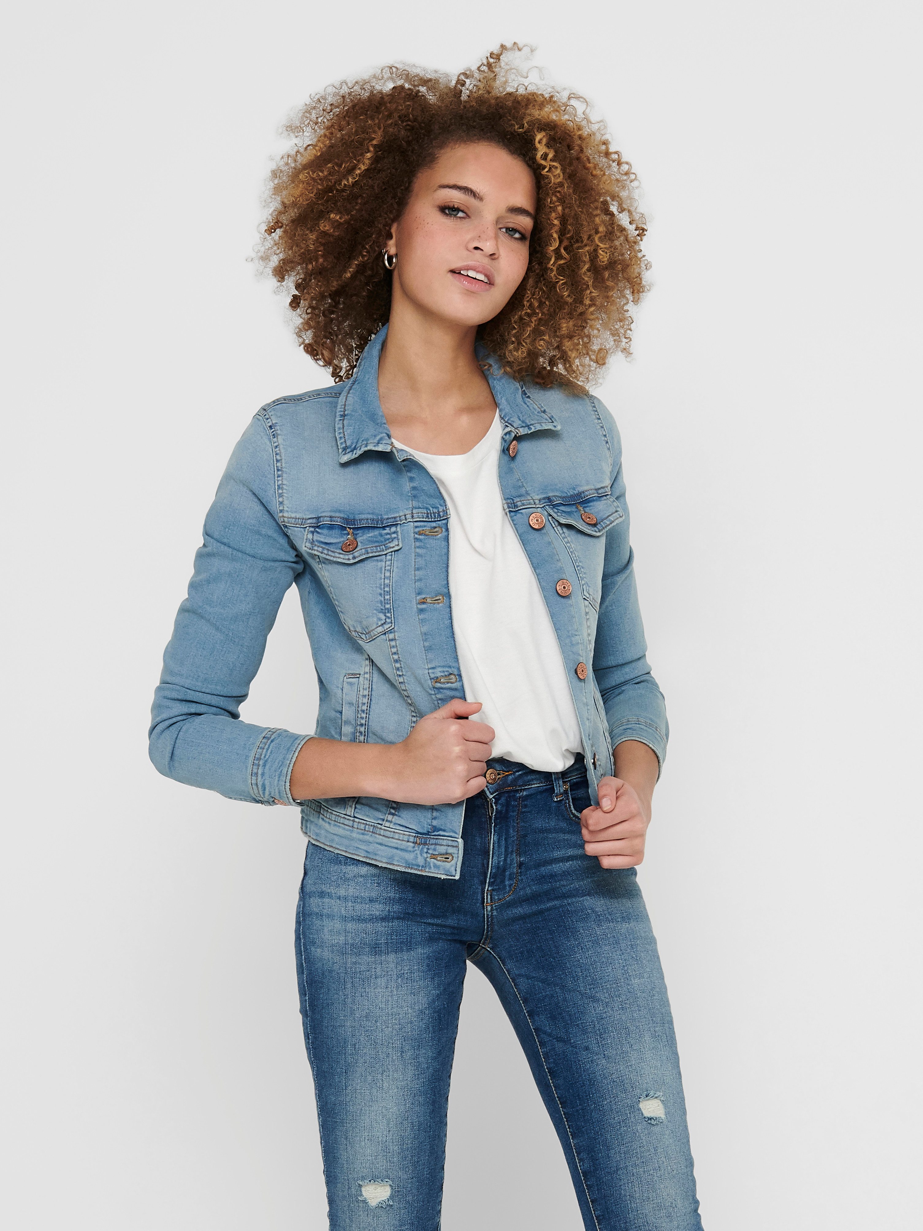 ONLY Jeansjacke ONLTIA DNM JACKET LB BEX179 NOOS in modischer Waschung
