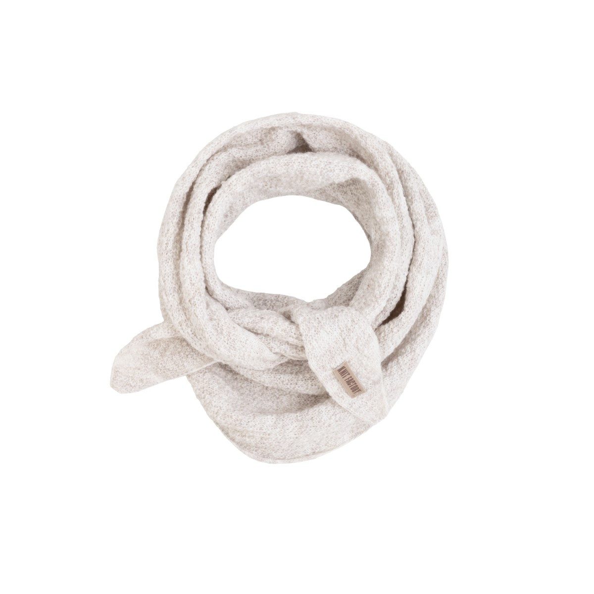 Knit Factory Strickschal Yuna Mini Beige, (1-St), Modell Yuna, für Herbst, Winter