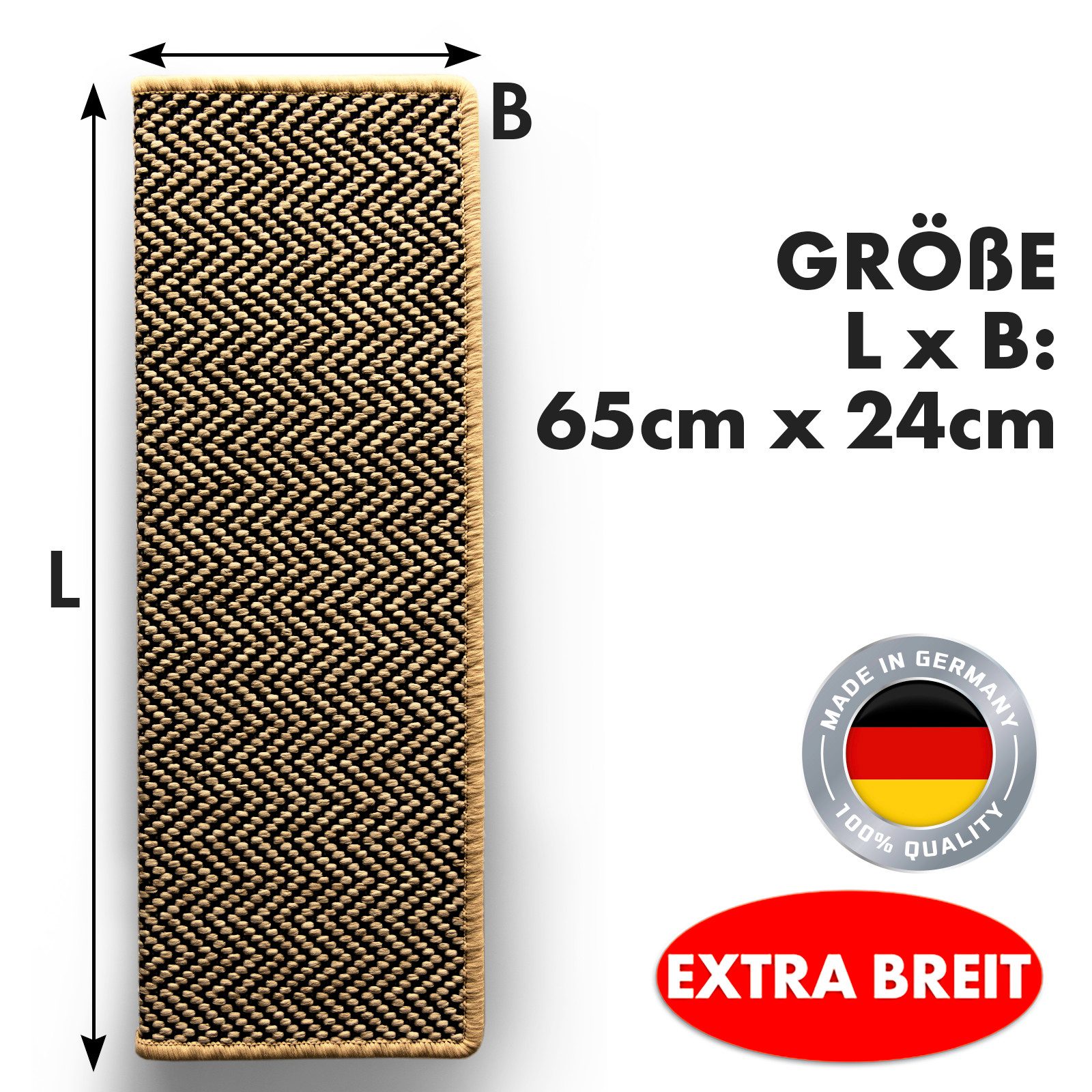 Kubus Stufenmatte Sisaloptik Swift, Strapazierfähig & günstig online kaufen