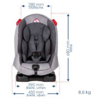 capsula® Autokindersitz capsula MN3 (I,II) grey