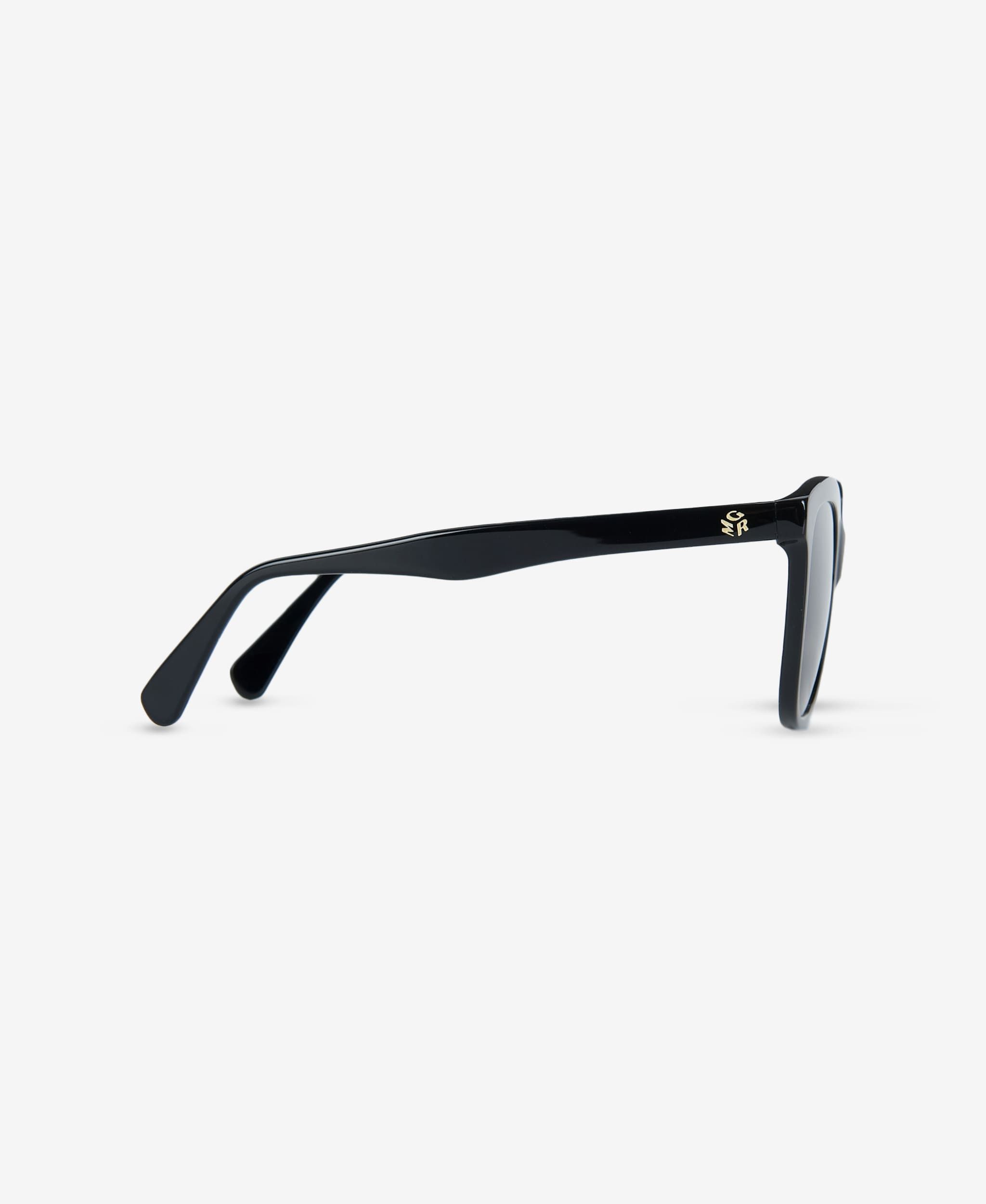 GLAMIRA Sonnenbrille Glänzend Schwarze Übergroße Damensonnenbrille (1-St) mit polarisierten Linsen