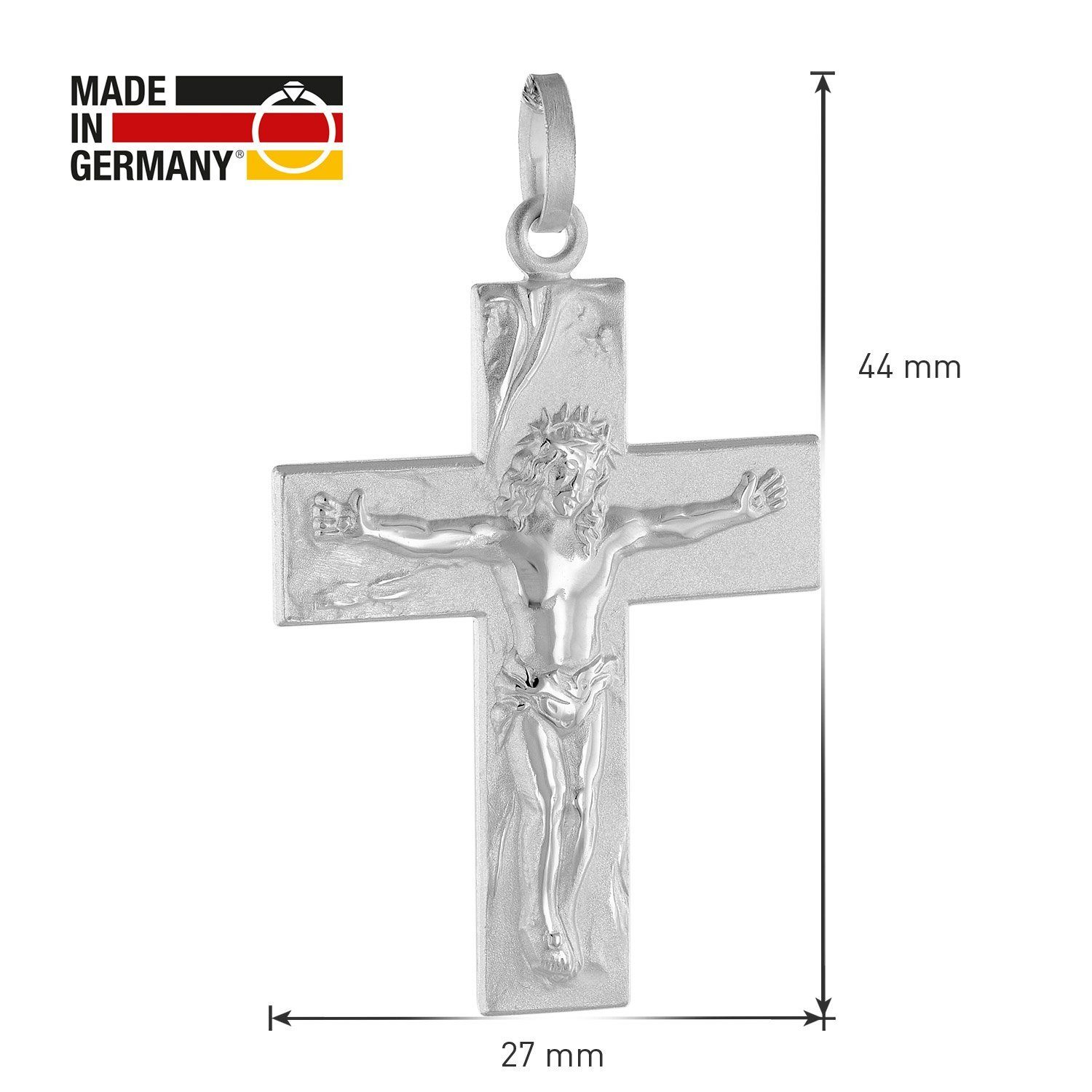 trendor Silber mit Kette mit Anhänger 925 Kreuz Männer-Kette