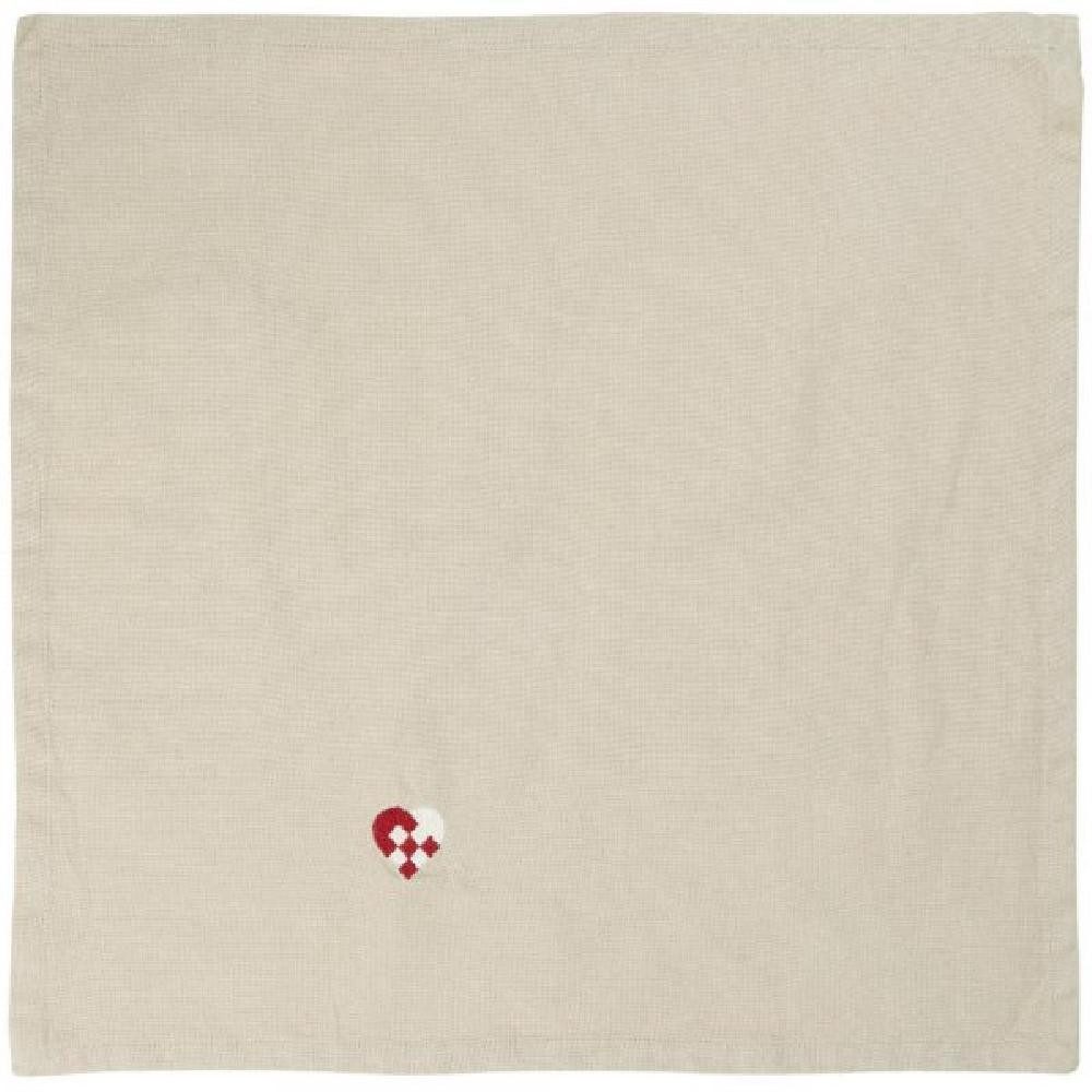 Ib Laursen Салфеткиhalter Ib Laursen Stoffserviette Leinen mit Flechtherz