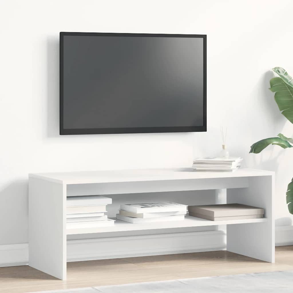 vidaXL TV-Schrank TV-Schrank Weiß 100x40x40 cm Holzwerkstoff (1-St) günstig online kaufen