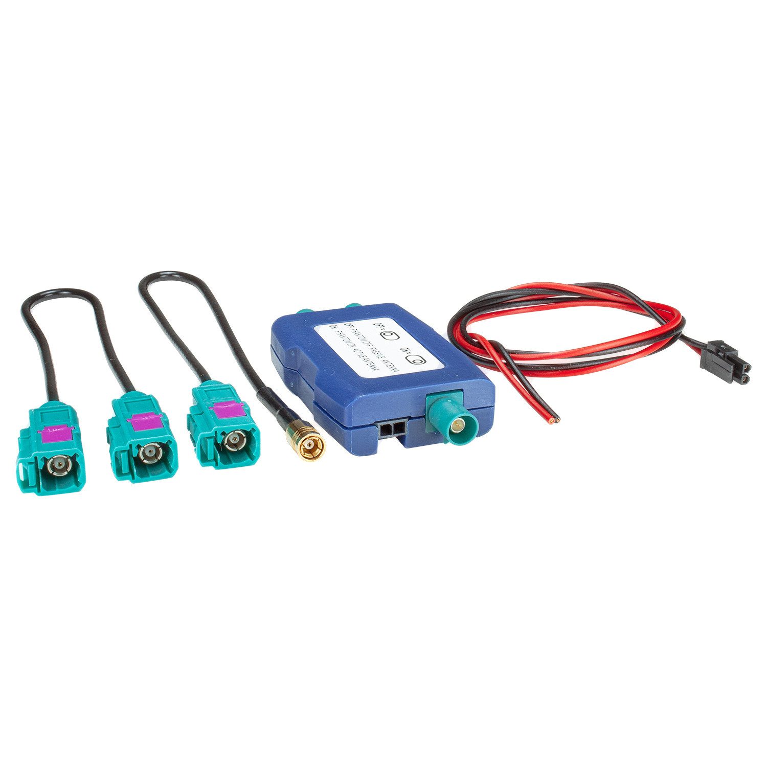 Fakra SMB DAB+ Splitter aktiv passiv passt für Audi Seat Skoda VW Opel KFZ-Adapter