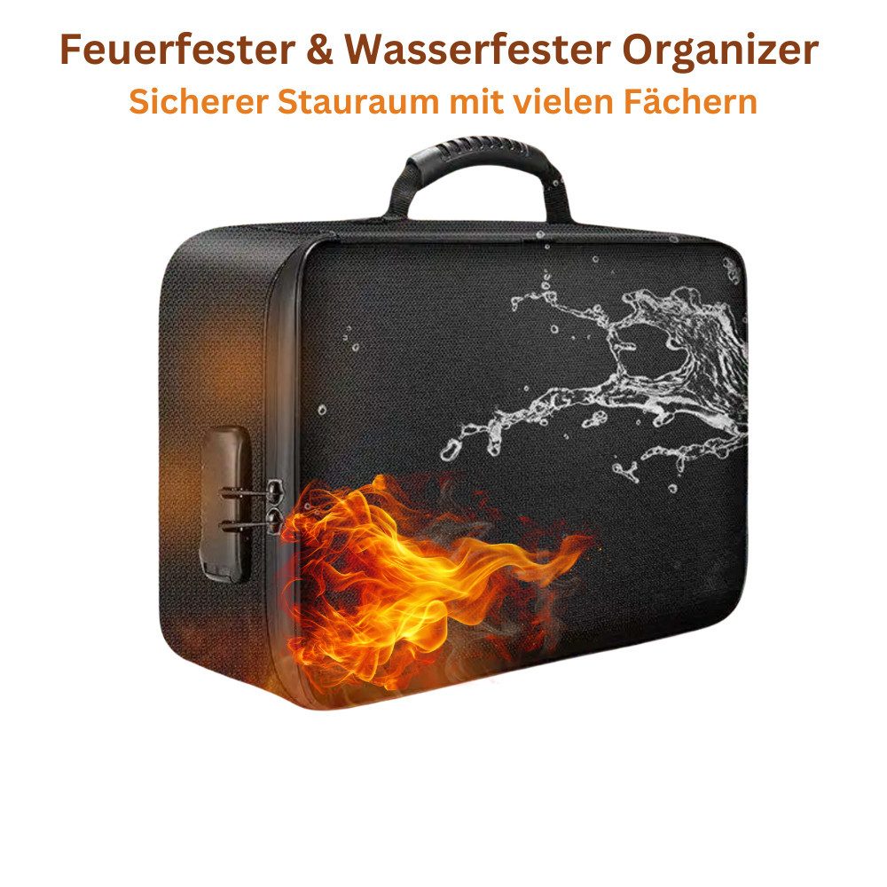 FireMat Dokumententasche Feuerfest,Wasserdicht, Tragbare Dokumententasche Akten Dokumentenmappe