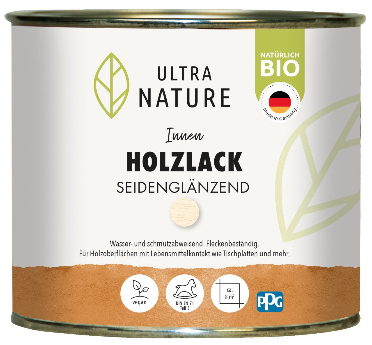 ULTRA NATURE Holzlack Ultra Nature Holzlack 375 ml seidenglänzend