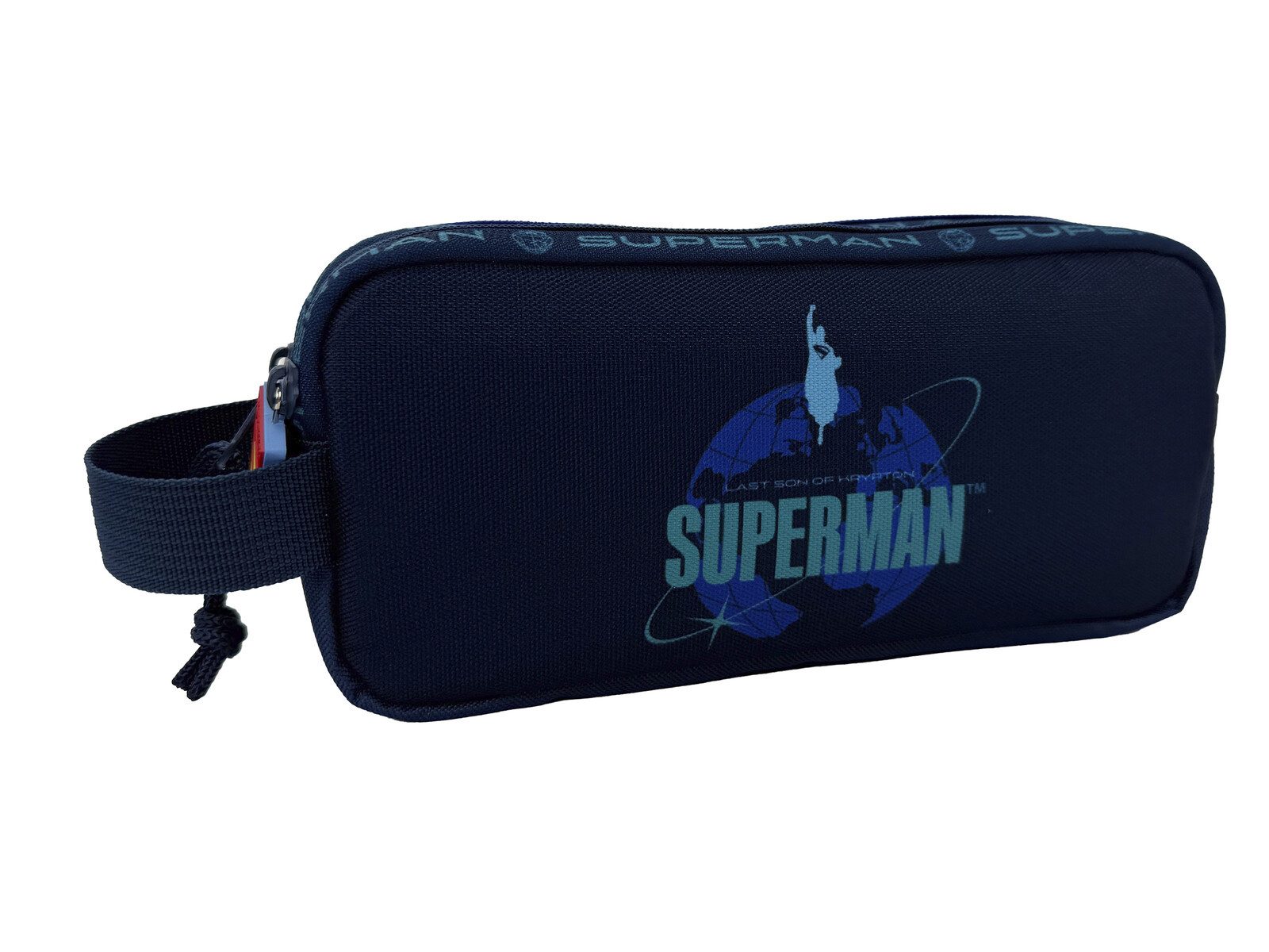 Superman Federmäppchen Doppel Etui Federmappe für Schule und Alltag