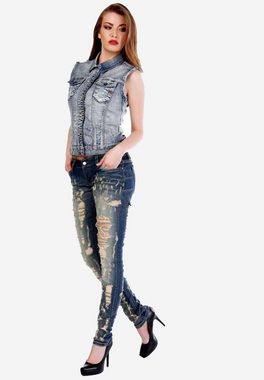 Cipo & Baxx Slim-fit-Jeans im Destroyed Look in Slim Fit