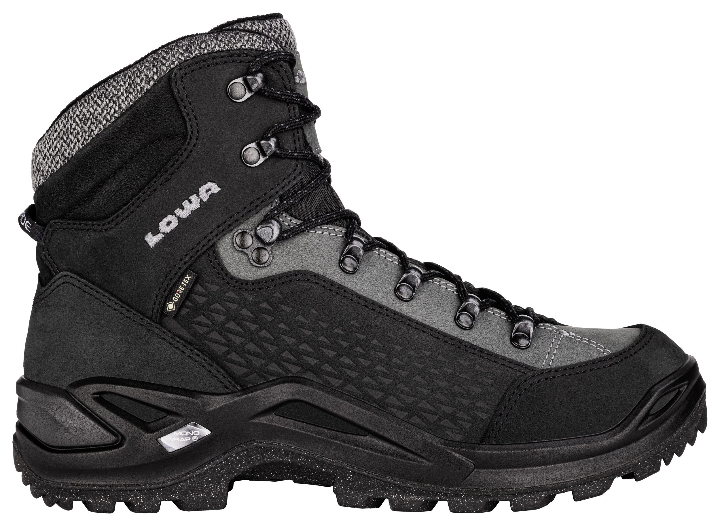 Lowa LOWA RENEGADE WARM GTX MID Schwarz, Grau Schnürstiefel günstig online kaufen
