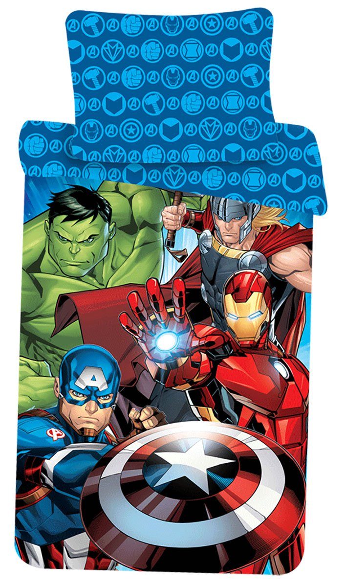 Jerry Fabrics Kinderbettwäsche Marvel Avengers Kinder Bettwäsche mit Leucht günstig online kaufen
