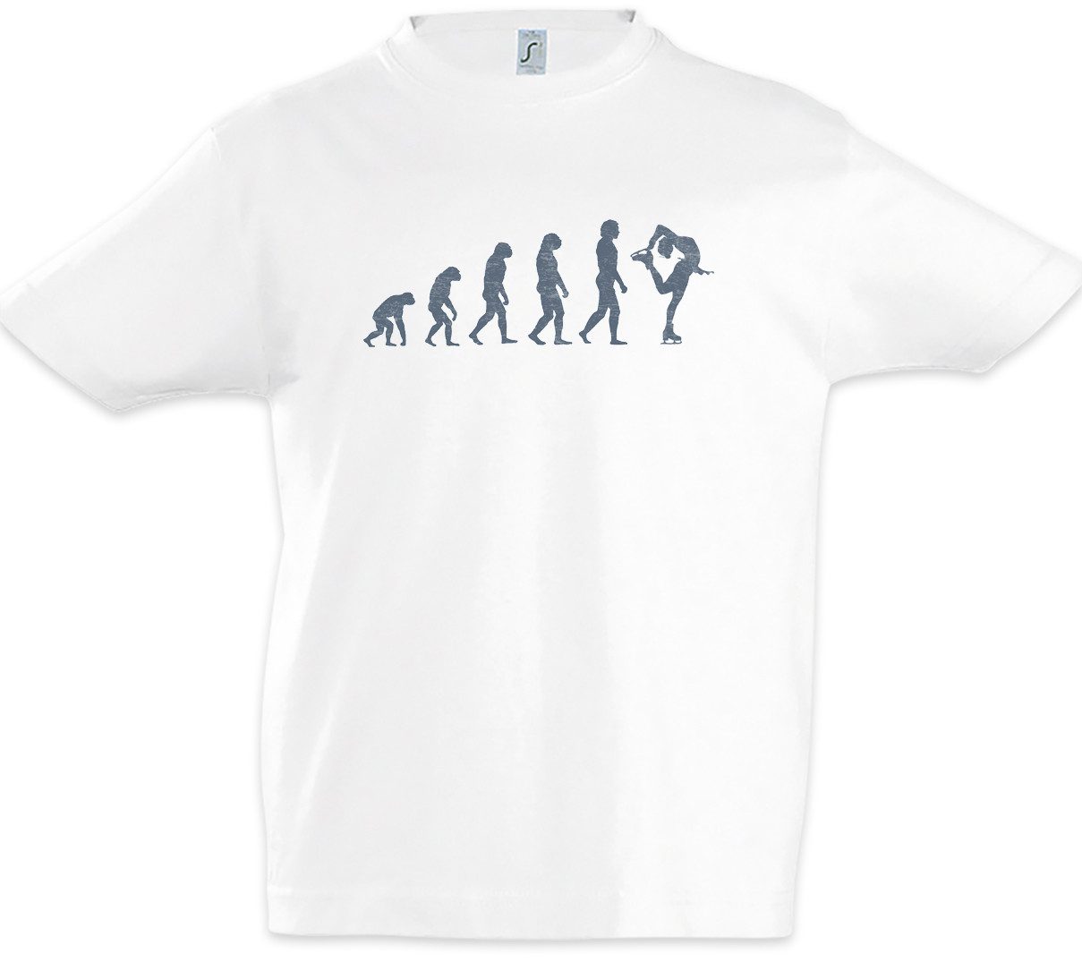 Print-Shirt Figure Skating Evolution Kinder T-Shirt Eiskunstlauf Eiskunstlaufen