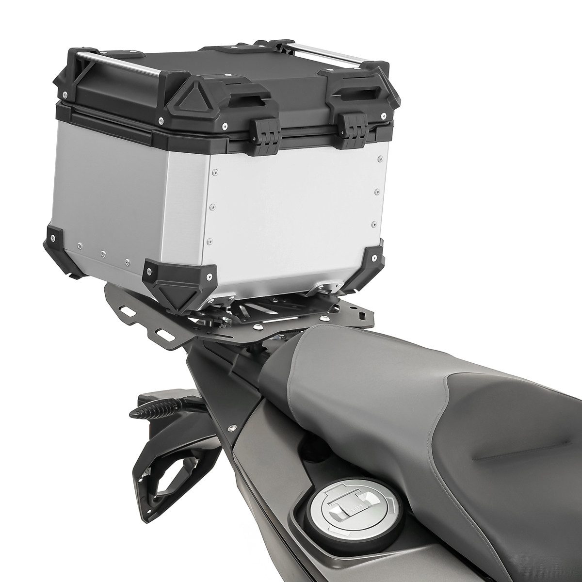 Bagtecs Topcase Set Alu Topcase + Gepäckbrücke passend für BMW F 800 GS /Adventure 08-