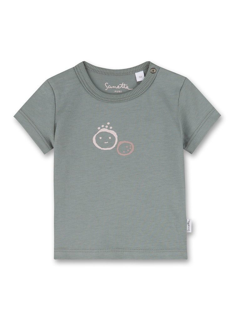 Sanetta PURE T-Shirt Baby T-Shirt aus Bio-Baumwolle mit Rundhalsausschnitt