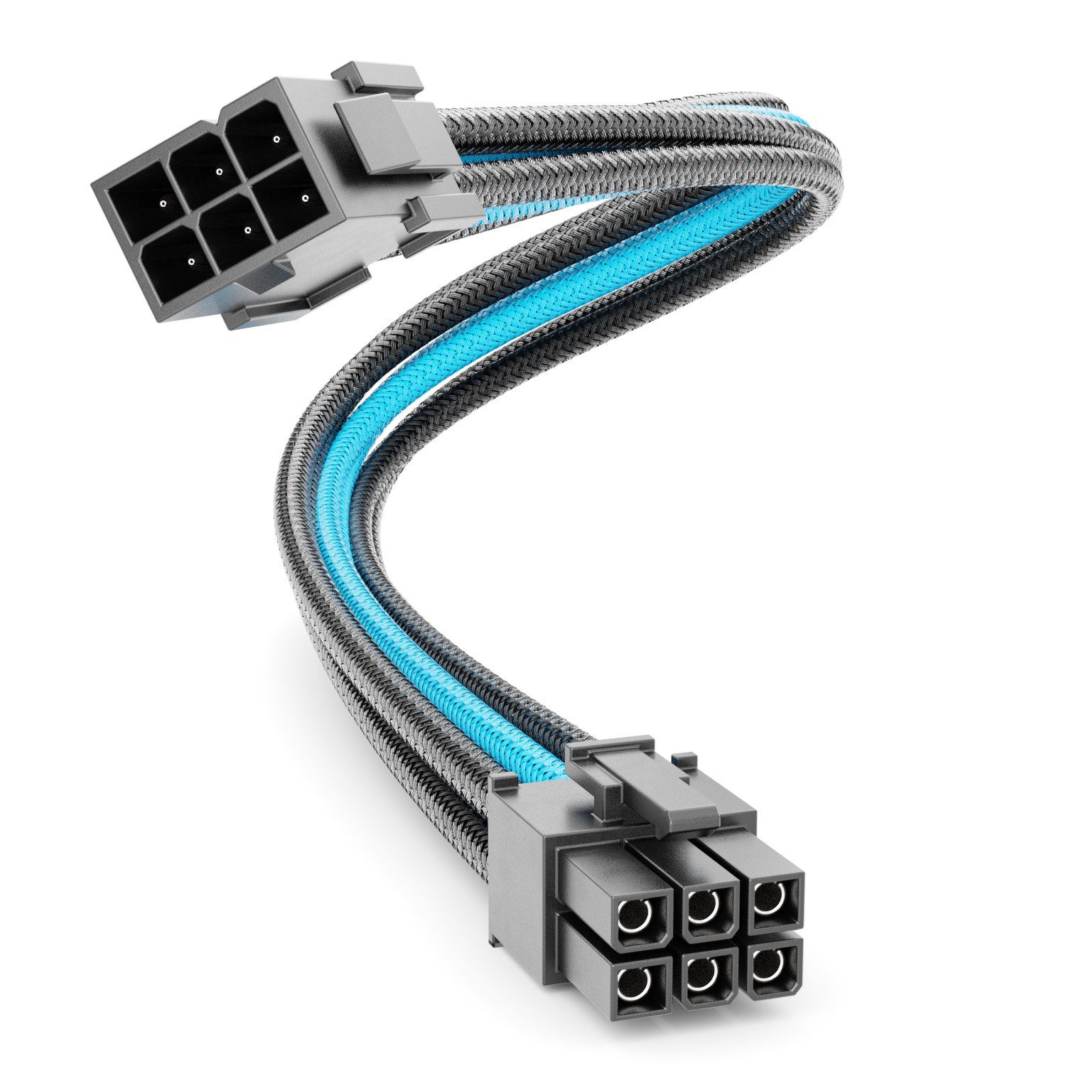 deleyCON deleyCON 6 Pin PCI Express GPU Grafikkarte Strom Kabel Intern 30cm 18 Computer-Kabel