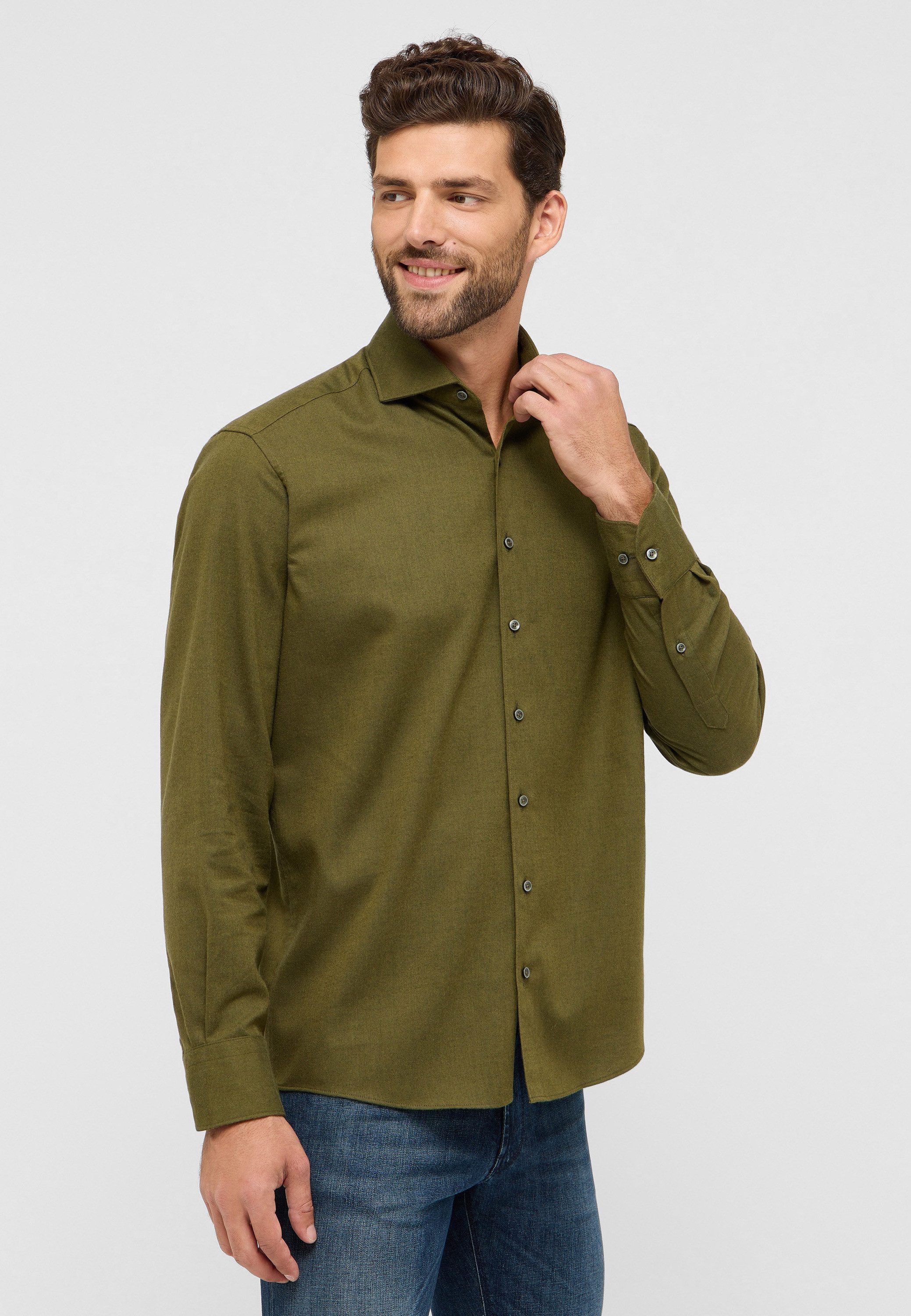 Eterna Langarmhemd COMFORT FIT EASY IRON günstig online kaufen