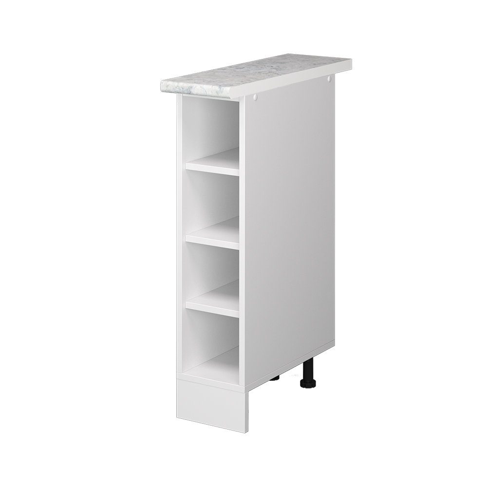 Vicco Schranksystem R-Line, Weiß/Weiß, 20 cm günstig online kaufen