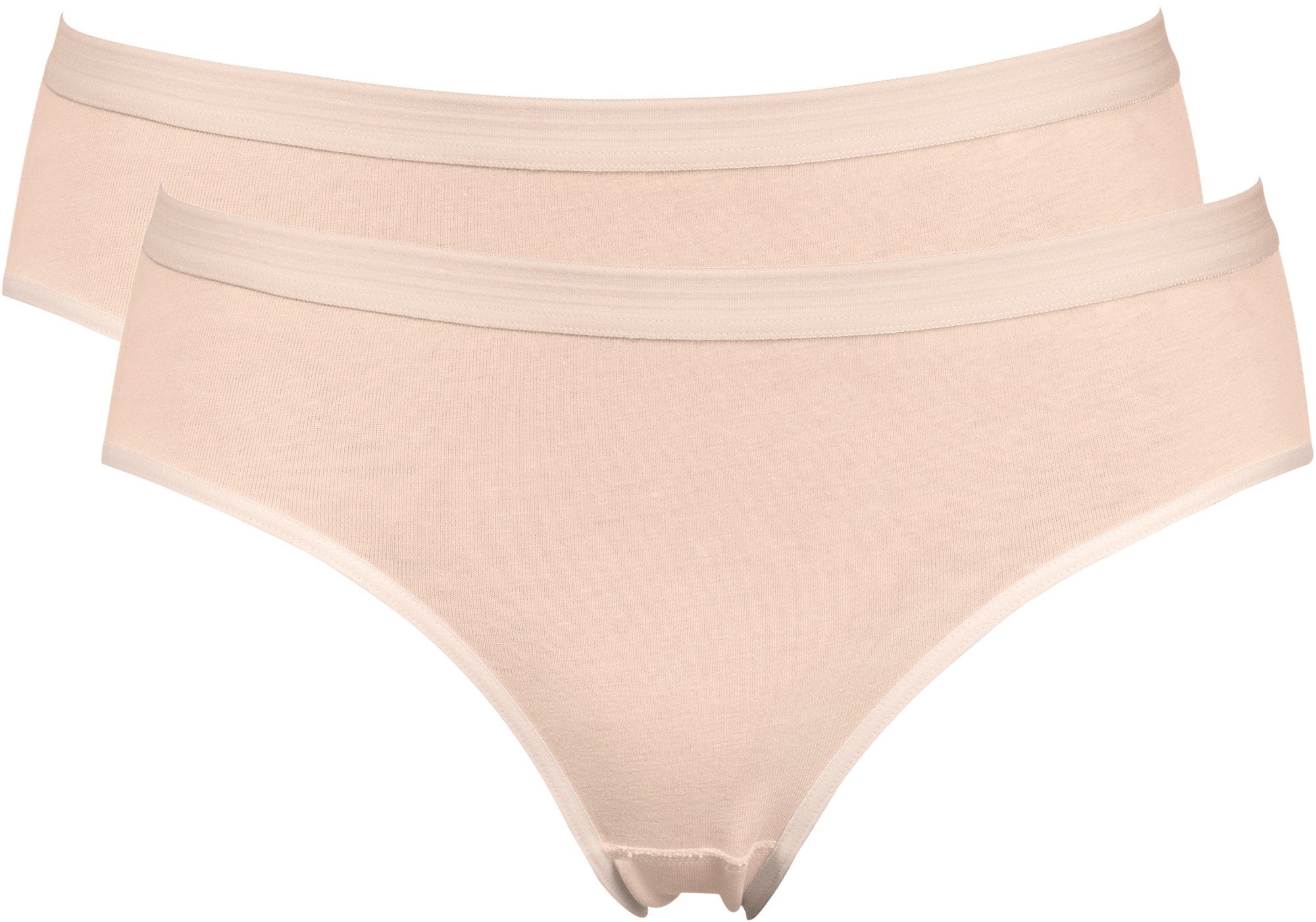 Erwin Müller Slip Damen-Slip 2er-Pack Single-Jersey Uni