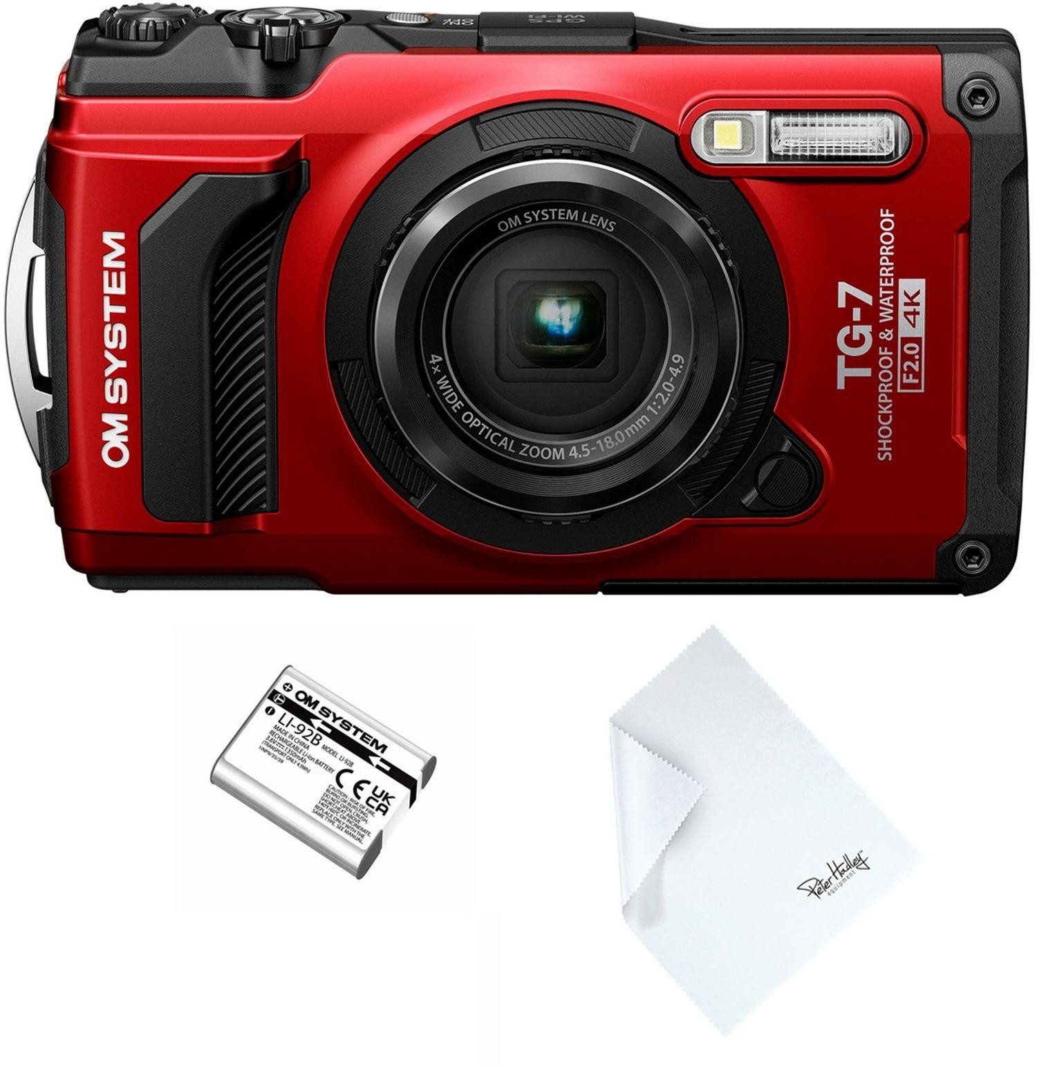 OM SYSTEM TG-7 rot Special Edition Kit Outdoor-Kamera